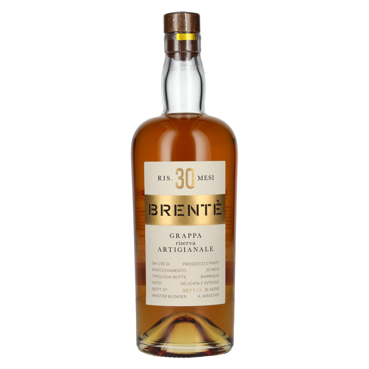 Maschio Beniamino 30 Mesi BRENTÈ Grappa Riserva Artigianale Barrique 42% Vol. 0,7l