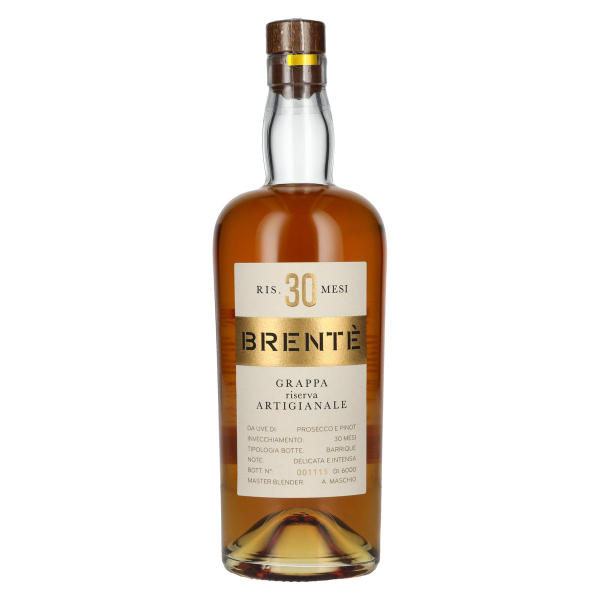 Maschio Beniamino 30 Months BRENTÈ Grappa Riserva Artisan Barrique 42% Vol. 0.7l