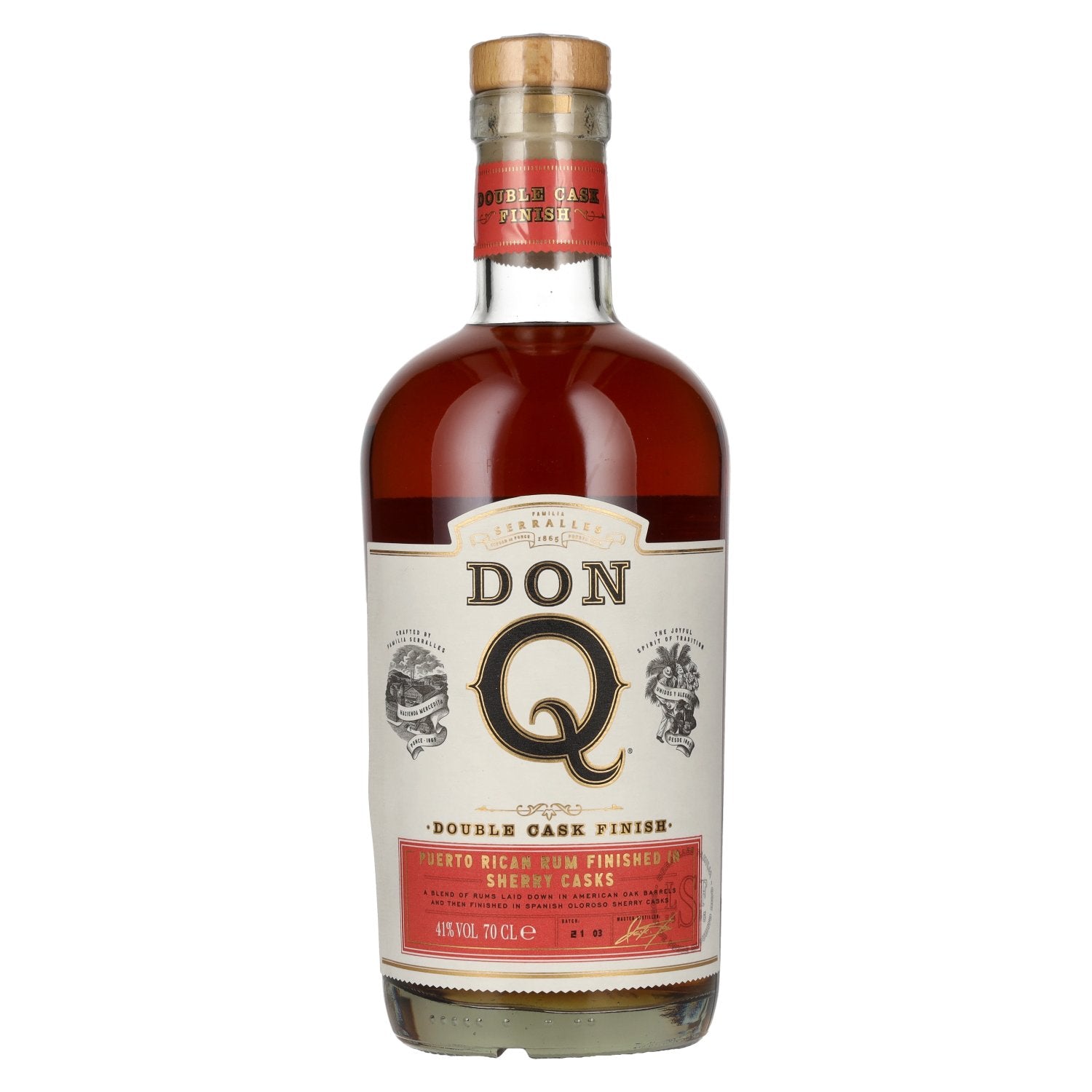 Don Q Double Cask SHERRY CASK FINISH Rum 41% Vol. 0.7l