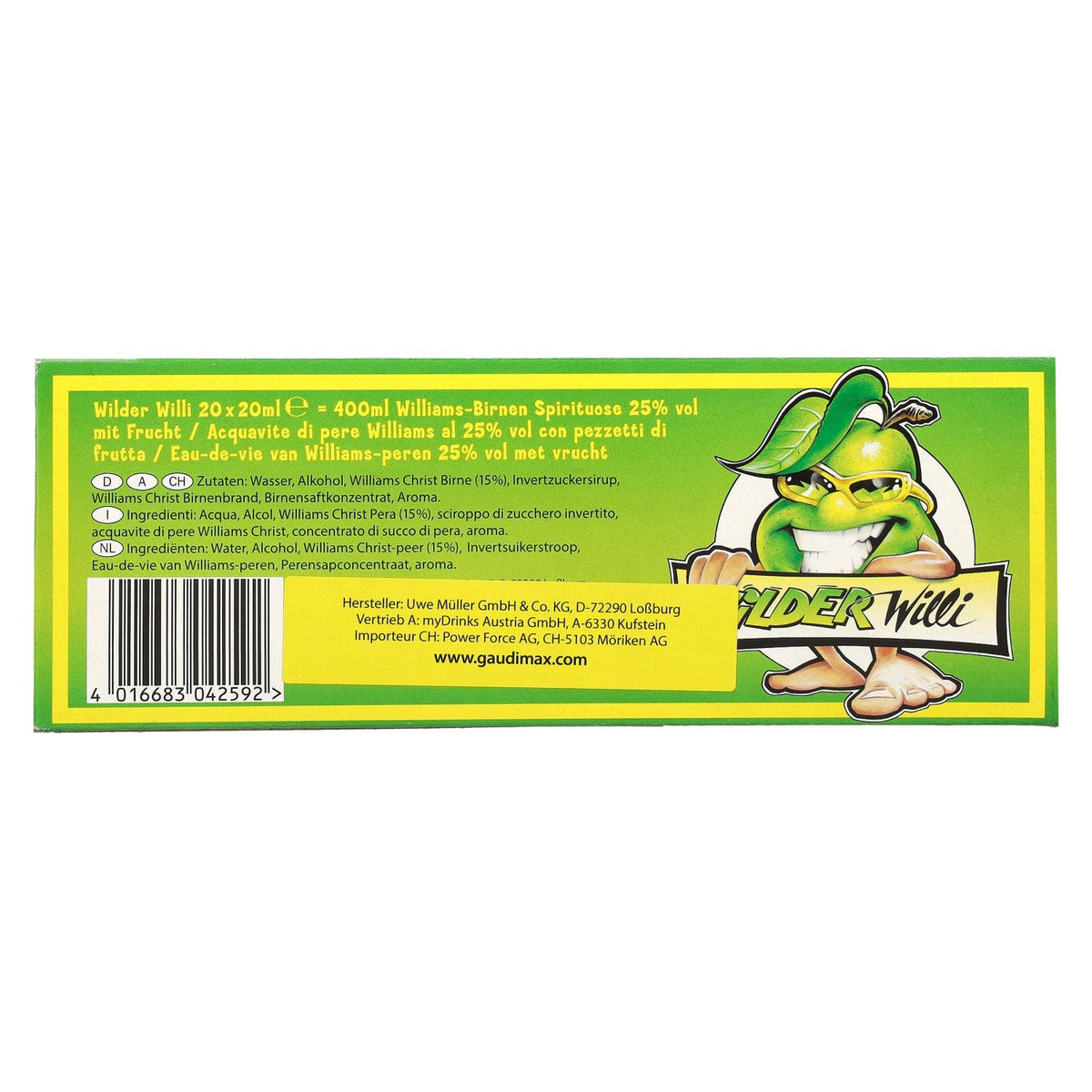 WILDER Willi 25% Vol. 20x0,02l PET