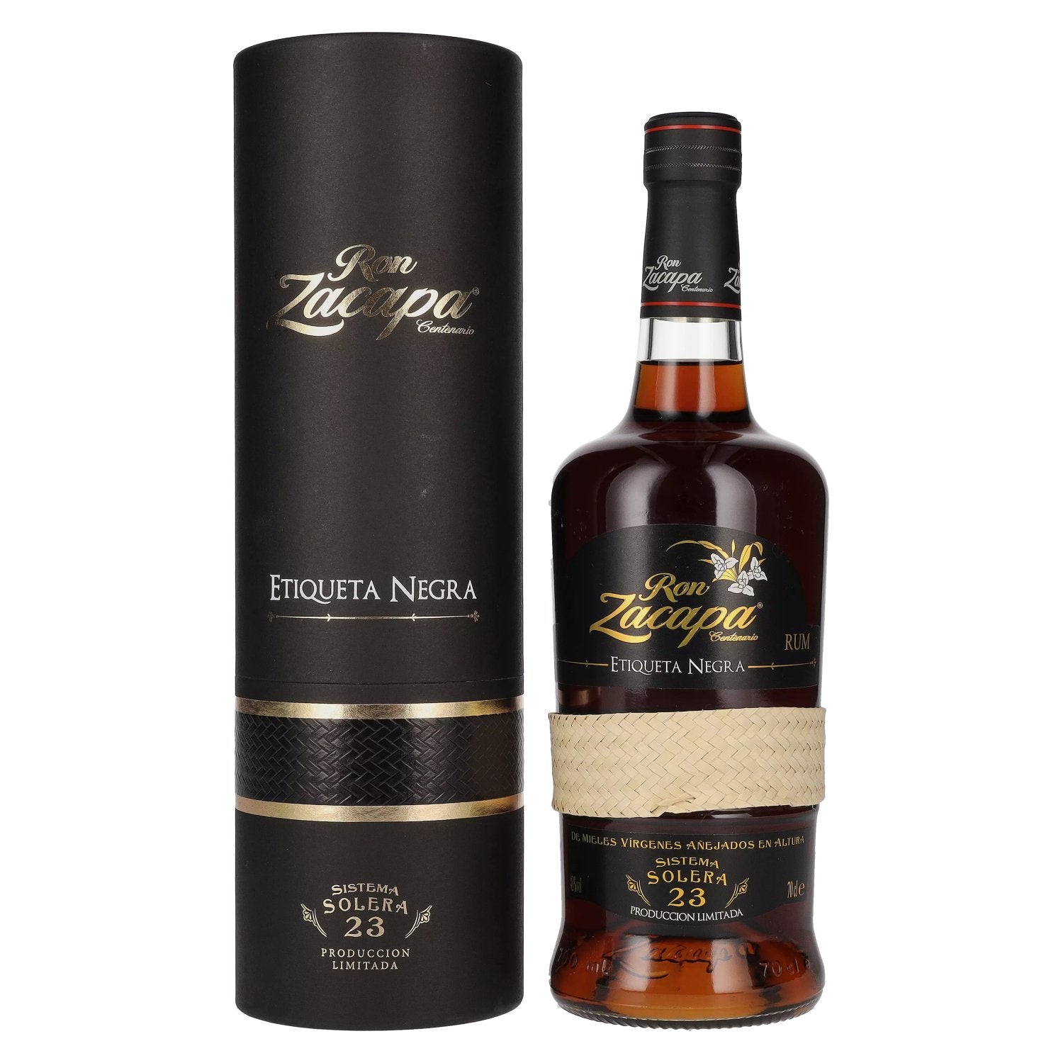 Ron Zacapa Centenario ETIQUETA NEGRA 23 Sistema Solera 43% Vol. 0.7l in gift box