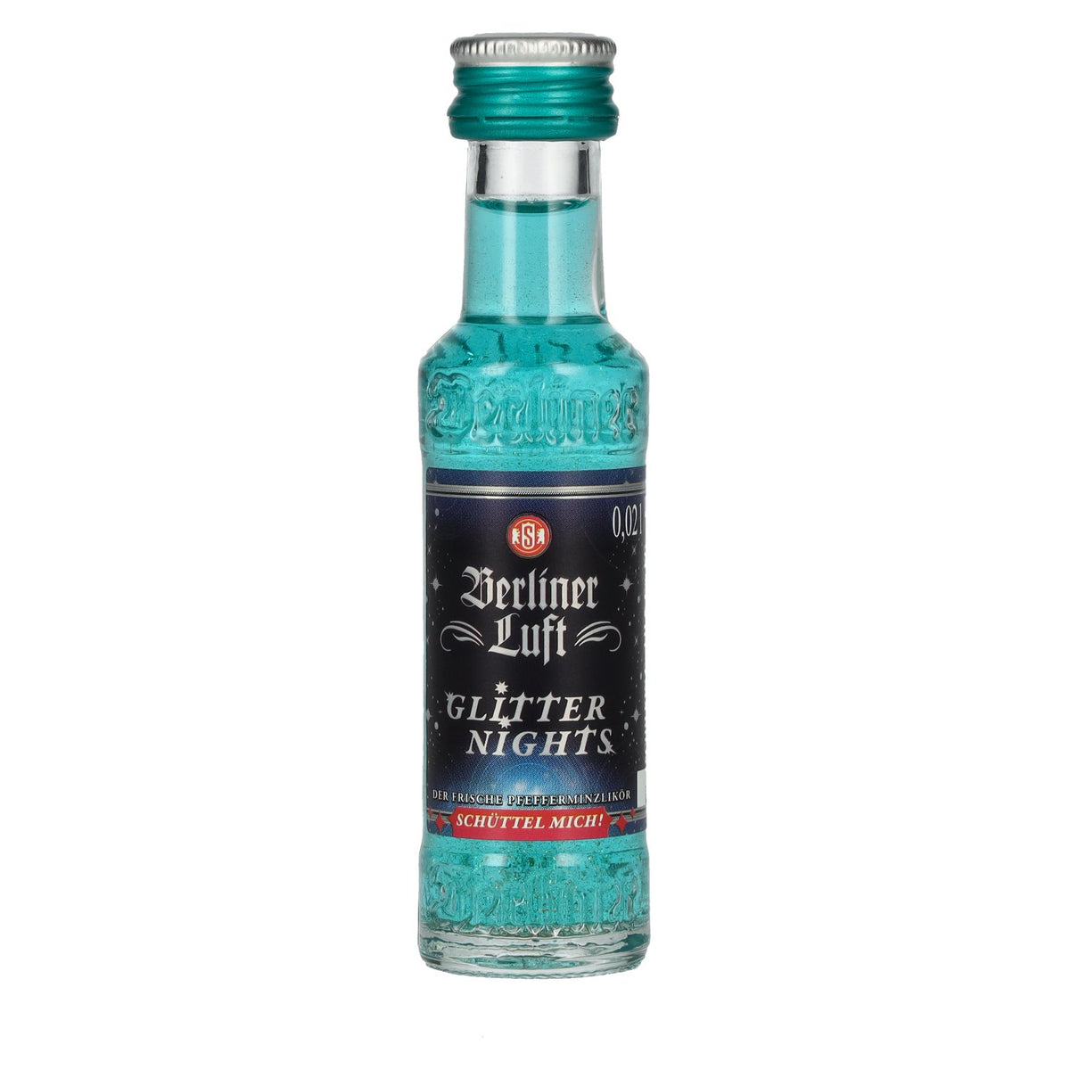Berliner Luft GLITTER NIGHTS Der Frische Pfefferminzlikör 18% Vol. 0,02l
