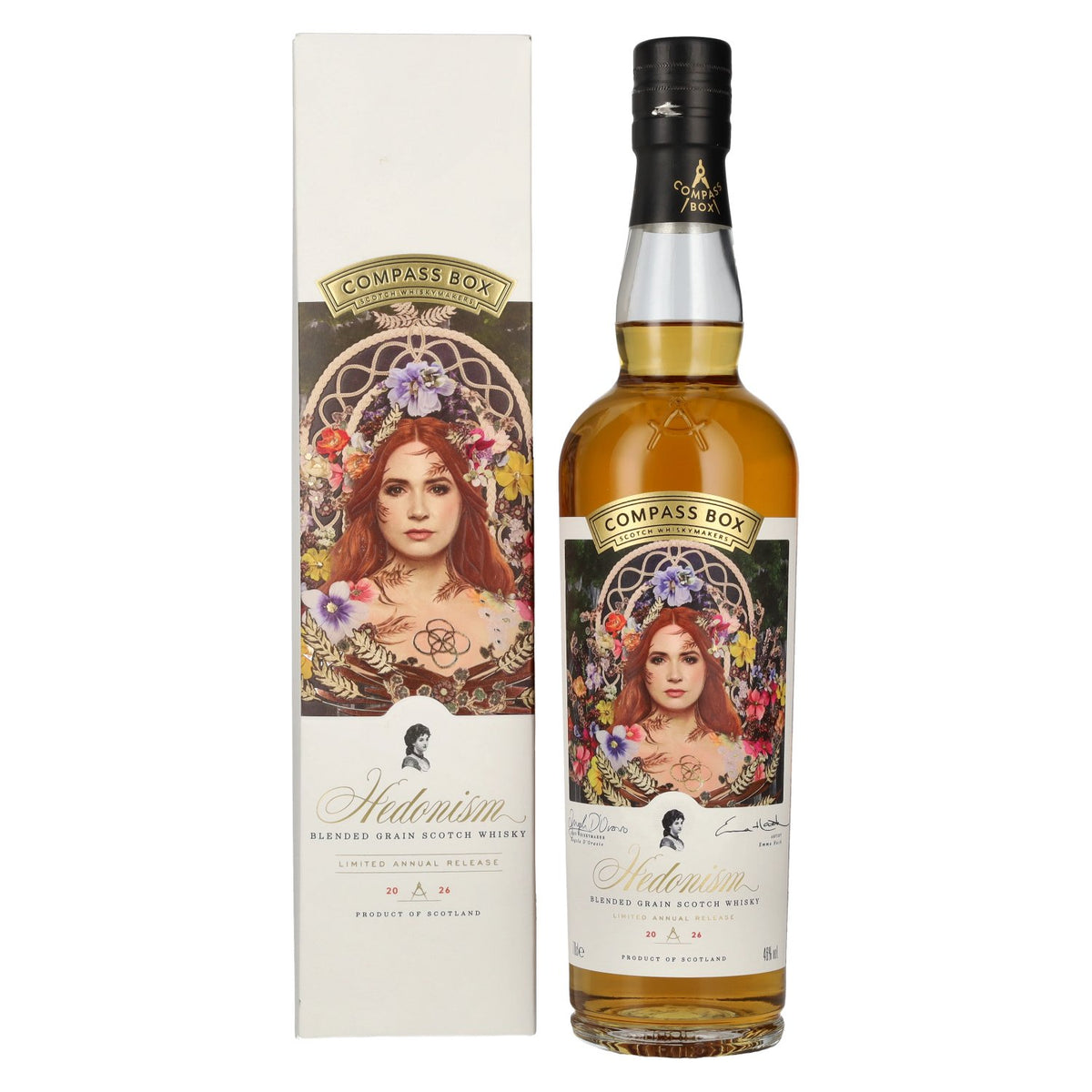 Compass Box HEDONISM Blended Grain Scotch Whisky Limited Annual Release 2026 46% Vol. 0.7L in Gift Box