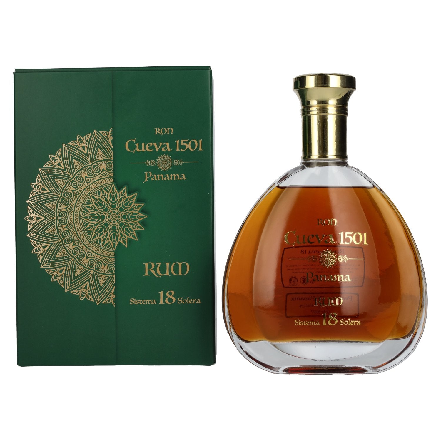 Ron Cueva 1501 Sistema 18 Solera Panama Rum 40% Vol. 0,7l in Geschenkbox