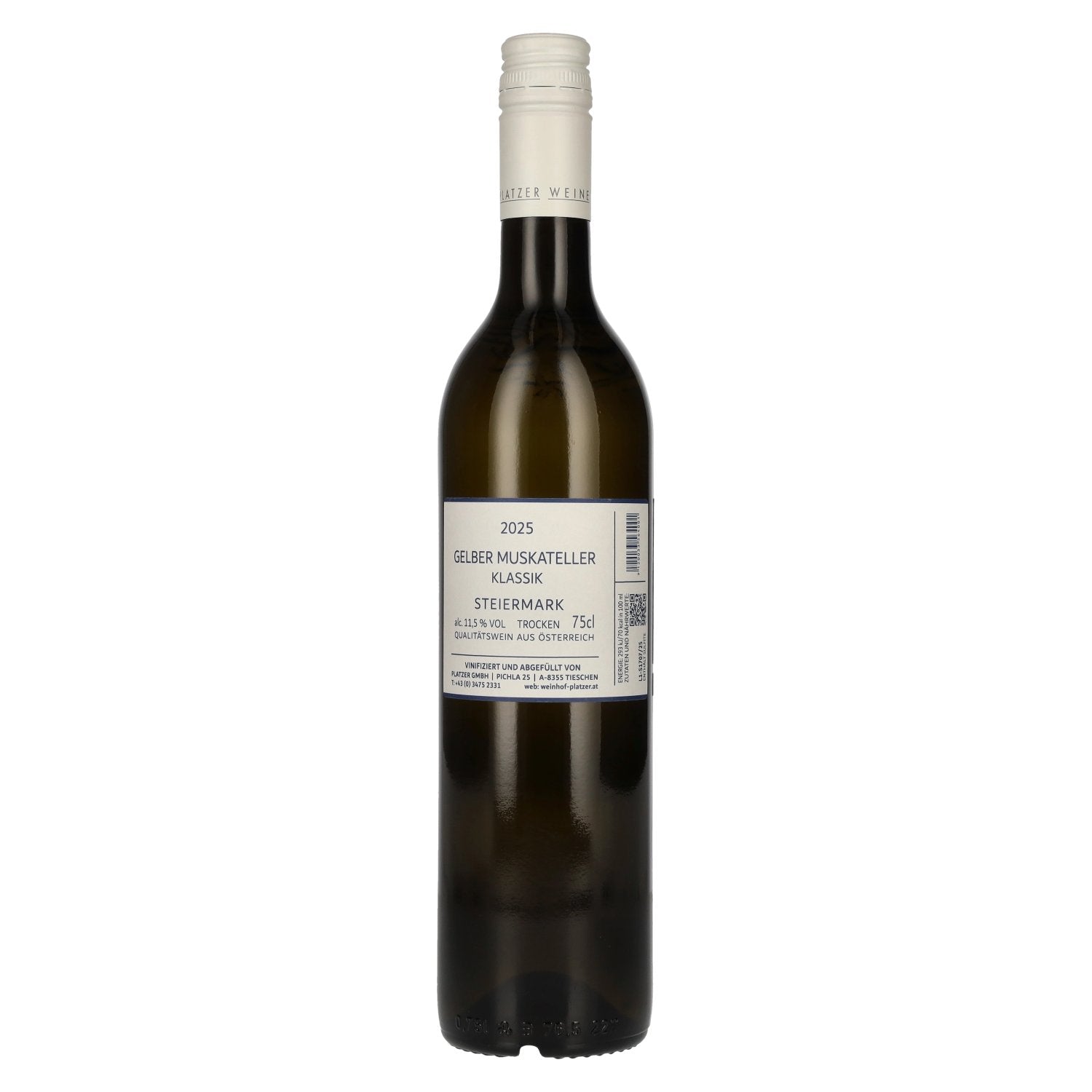 Platzer Gelber Muskateller Klassik Steiermark 2025 11,5% Vol. 0,75l