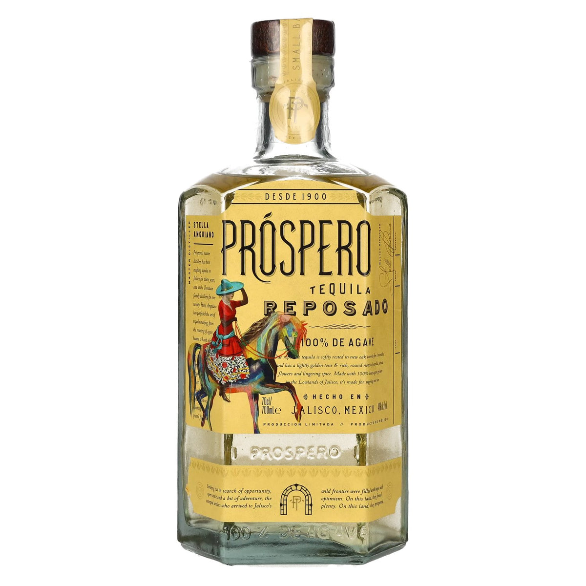 Próspero Tequila Reposado 100% De Agave by Rita Ora 40% Vol. 0.7l