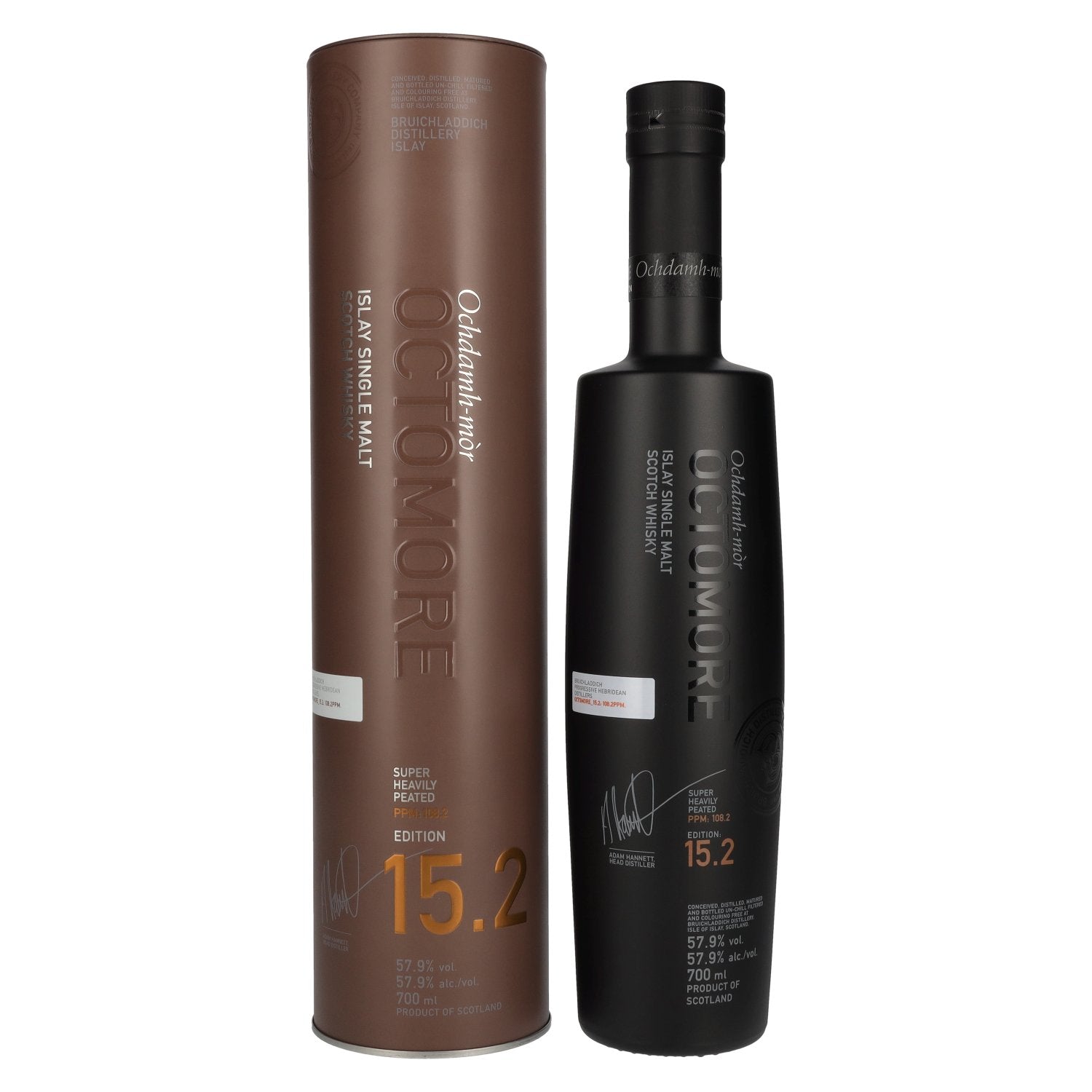 Octomore EDITION: 15.2 Super Heavily Peated Islay Single Malt 57.9% Vol. 0.7l in Tin Box