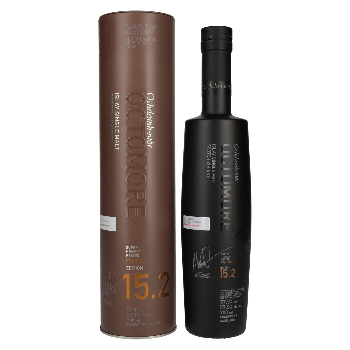Octomore EDITION: 15.2 Super Heavily Peated Islay Single Malt 57.9% Vol. 0.7l in Tin Box
