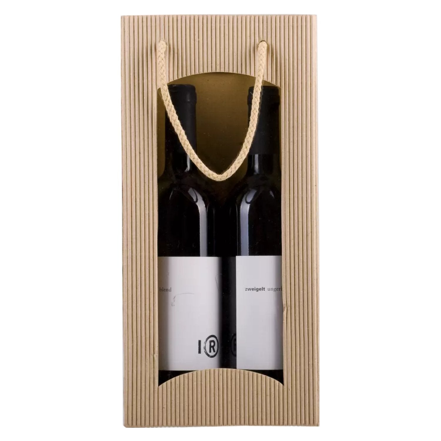 Tote bag NATURAL Open wave set of 2