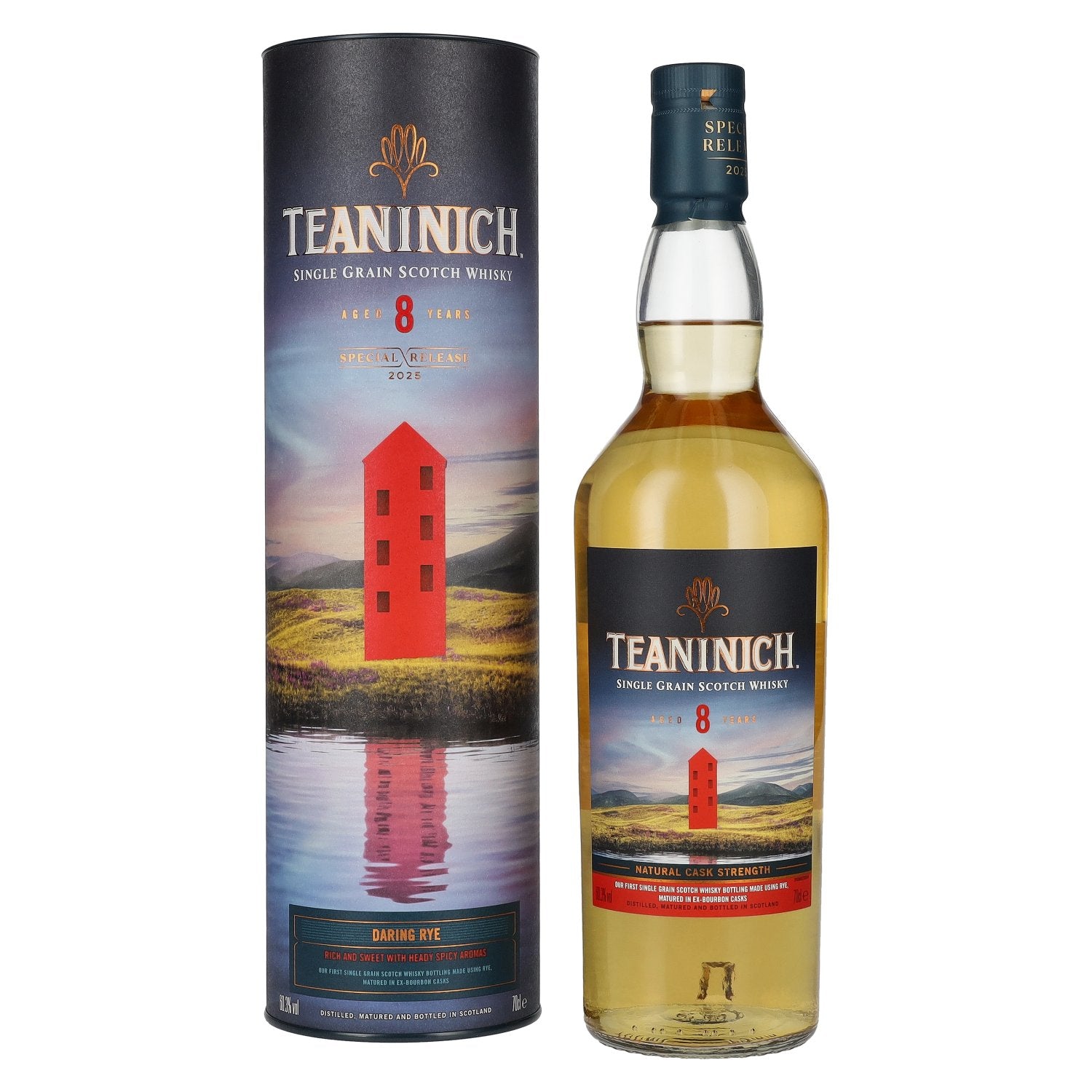 Teaninich 8 Years Old DARING RYE Single Grain Special Release 60.3% Vol. 0.7L in Gift Box