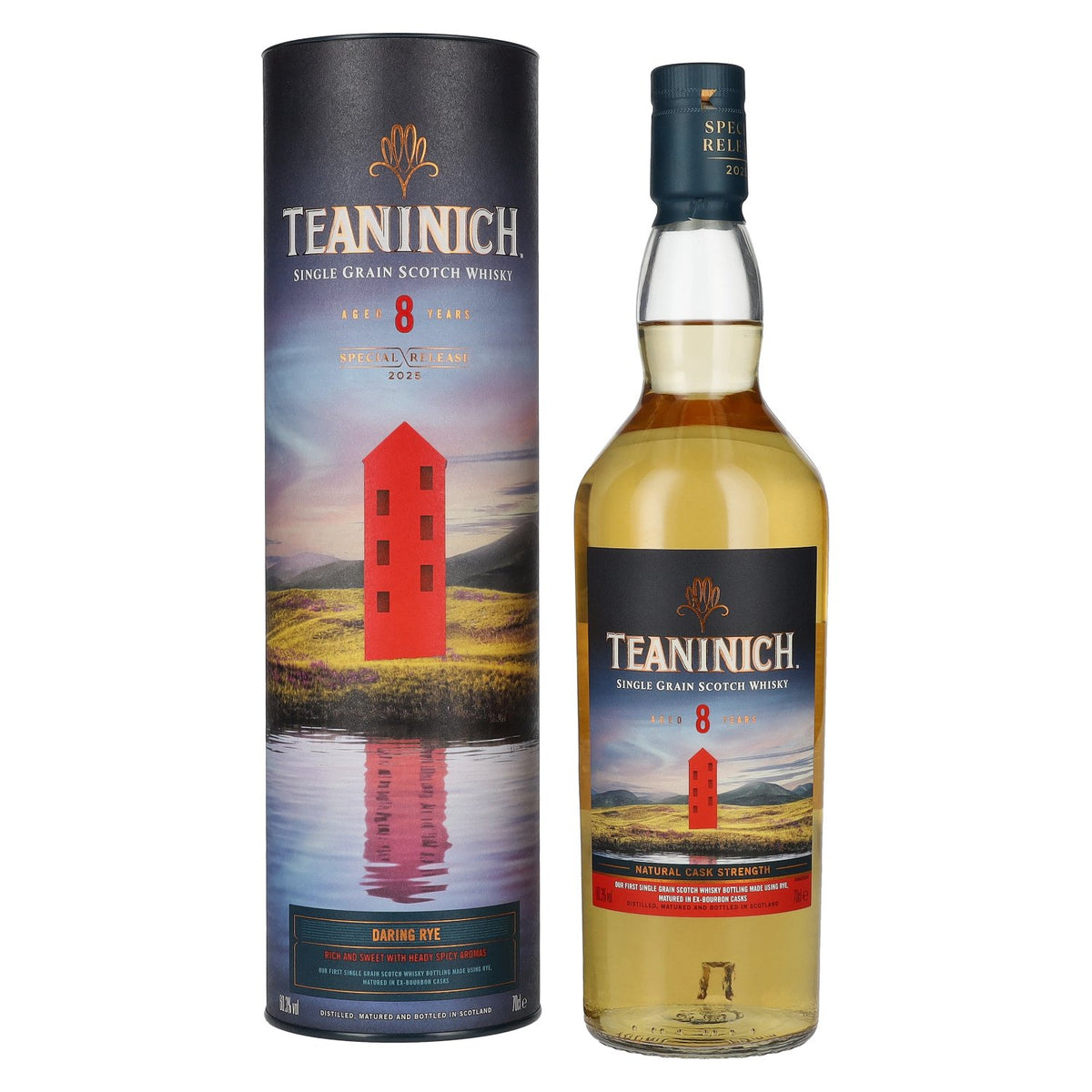 Teaninich 8 Years Old DARING RYE Single Grain Special Release 60.3% Vol. 0.7L in Gift Box
