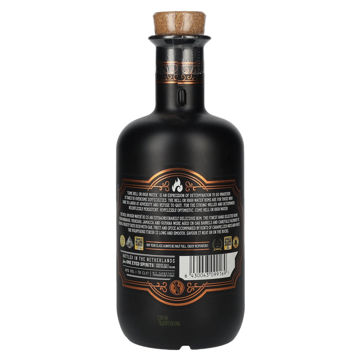 Come Hell or High Water XO Rum 40% Vol. 0,7l