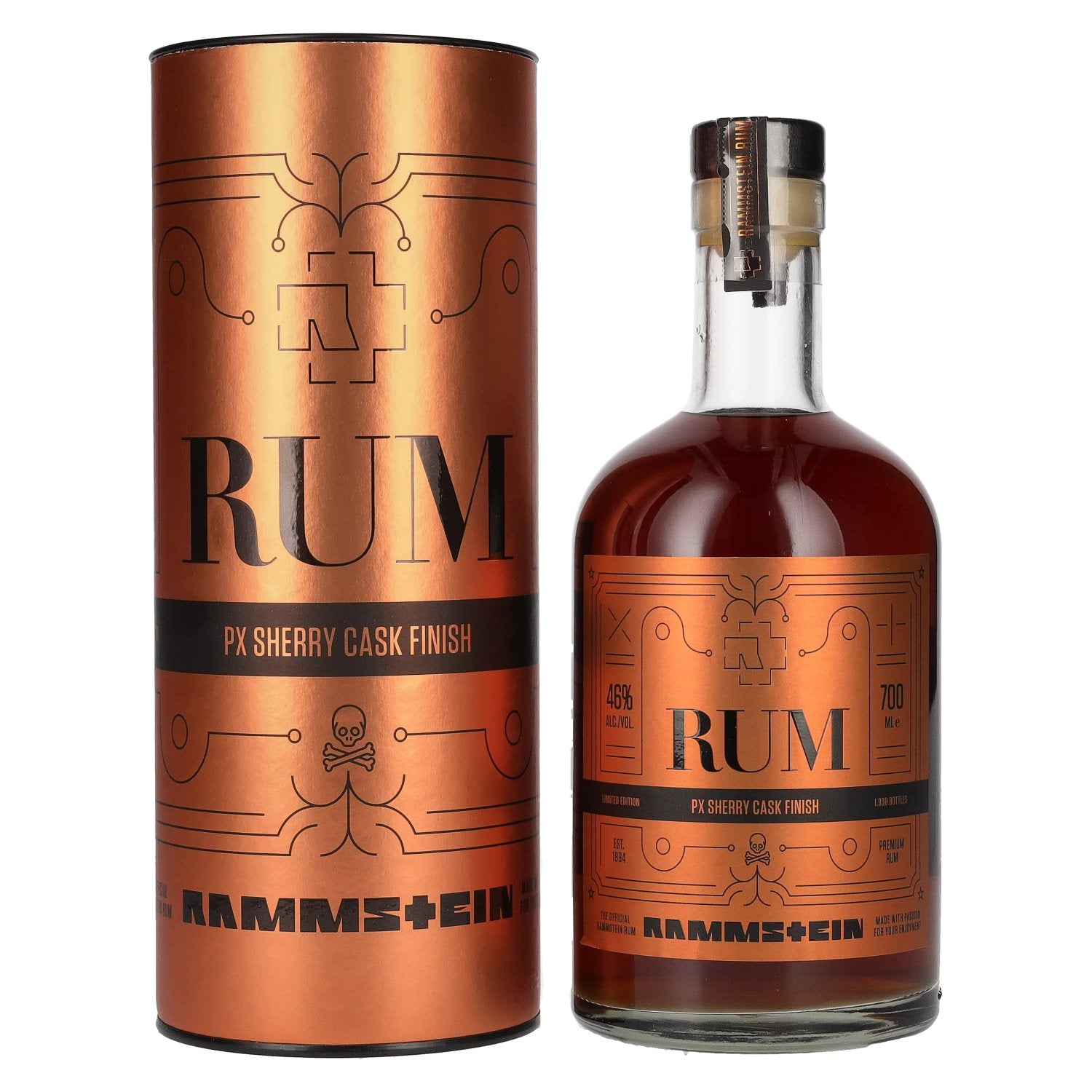 Rammstein Rum PX Sherry Cask Finish 46% Vol. 0.7l in Gift Box