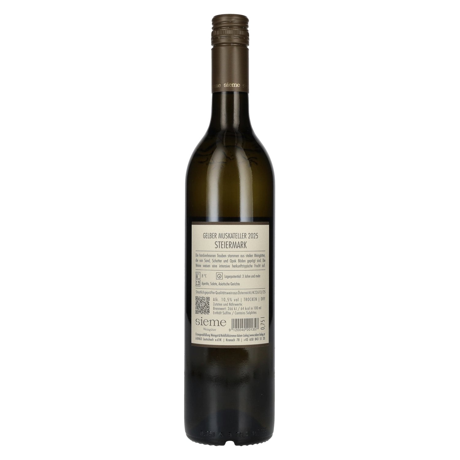 Adam-Lieleg Gelber Muskateller Steiermark 2025 10,5% Vol. 0,75l