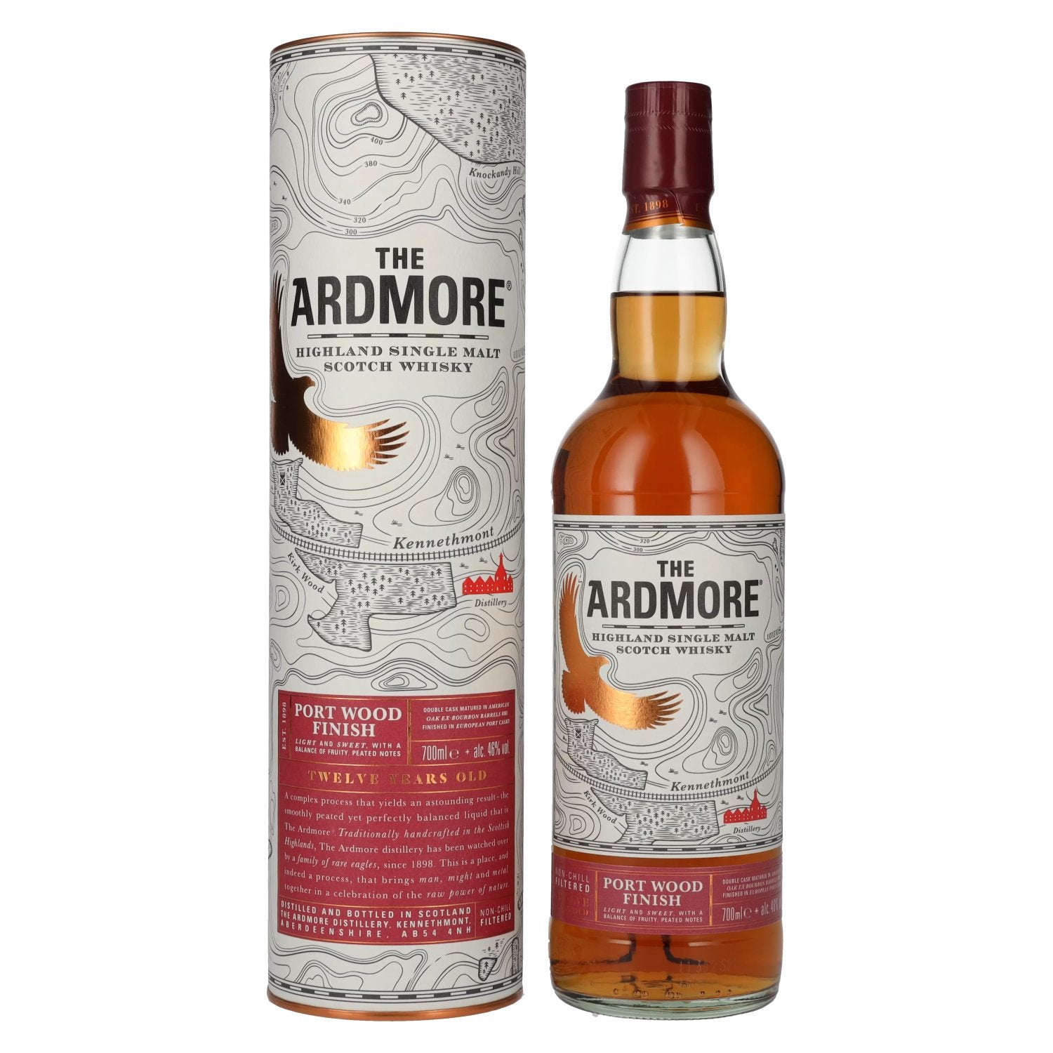 The Ardmore 12 Years Old PORT WOOD FINISH 46% Vol. 0.7l in Gift Box