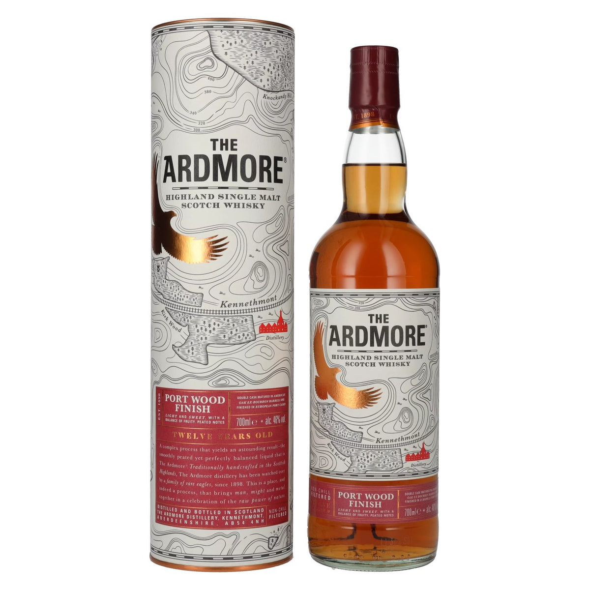 The Ardmore 12 Years Old PORT WOOD FINISH 46% Vol. 0,7l in Geschenkbox