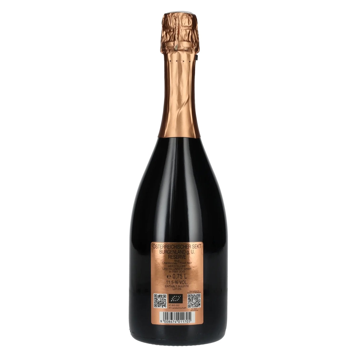 Hillinger HILL Brut Reserve 2018 11,5% Vol. 0,75l