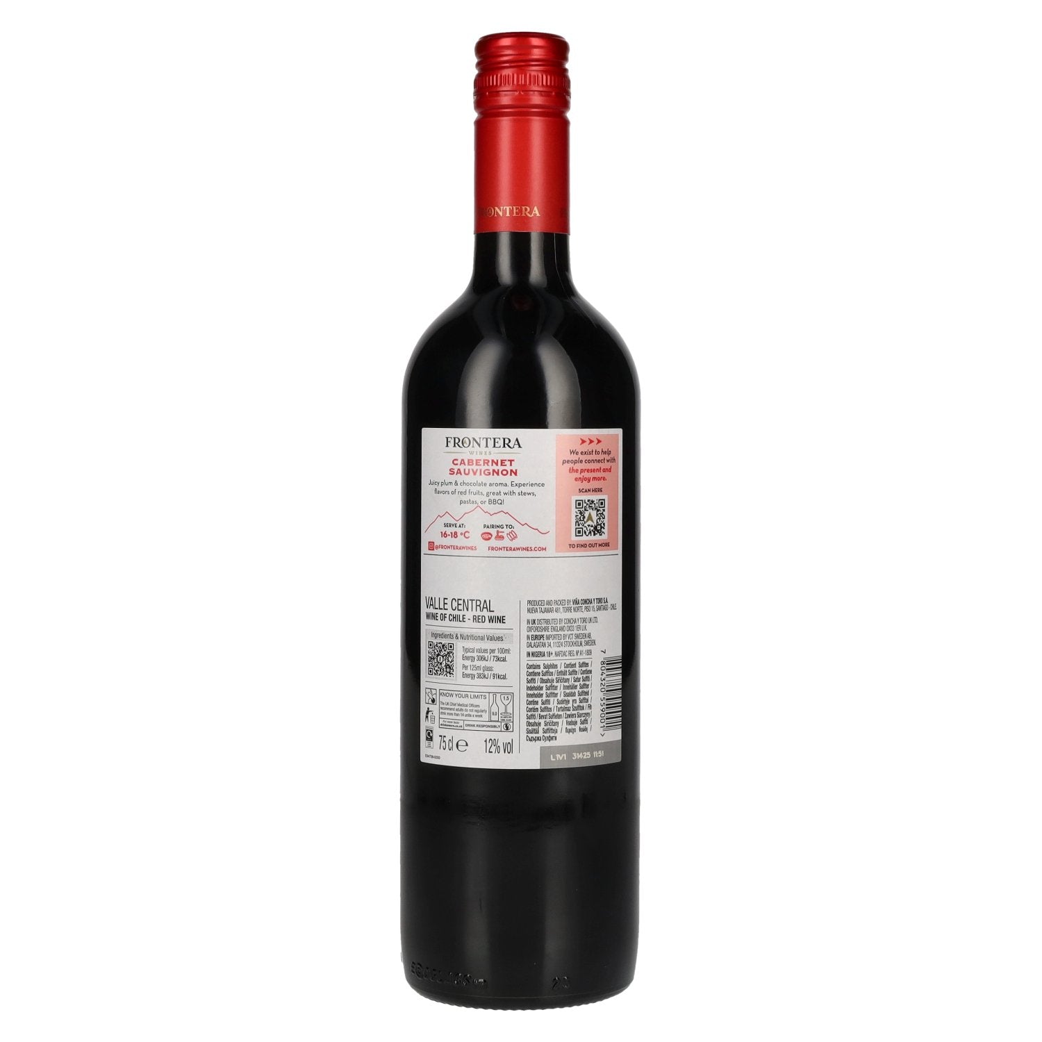 Concha y Toro Frontera CABERNET SAUVIGNON 12% Vol. 0.75l