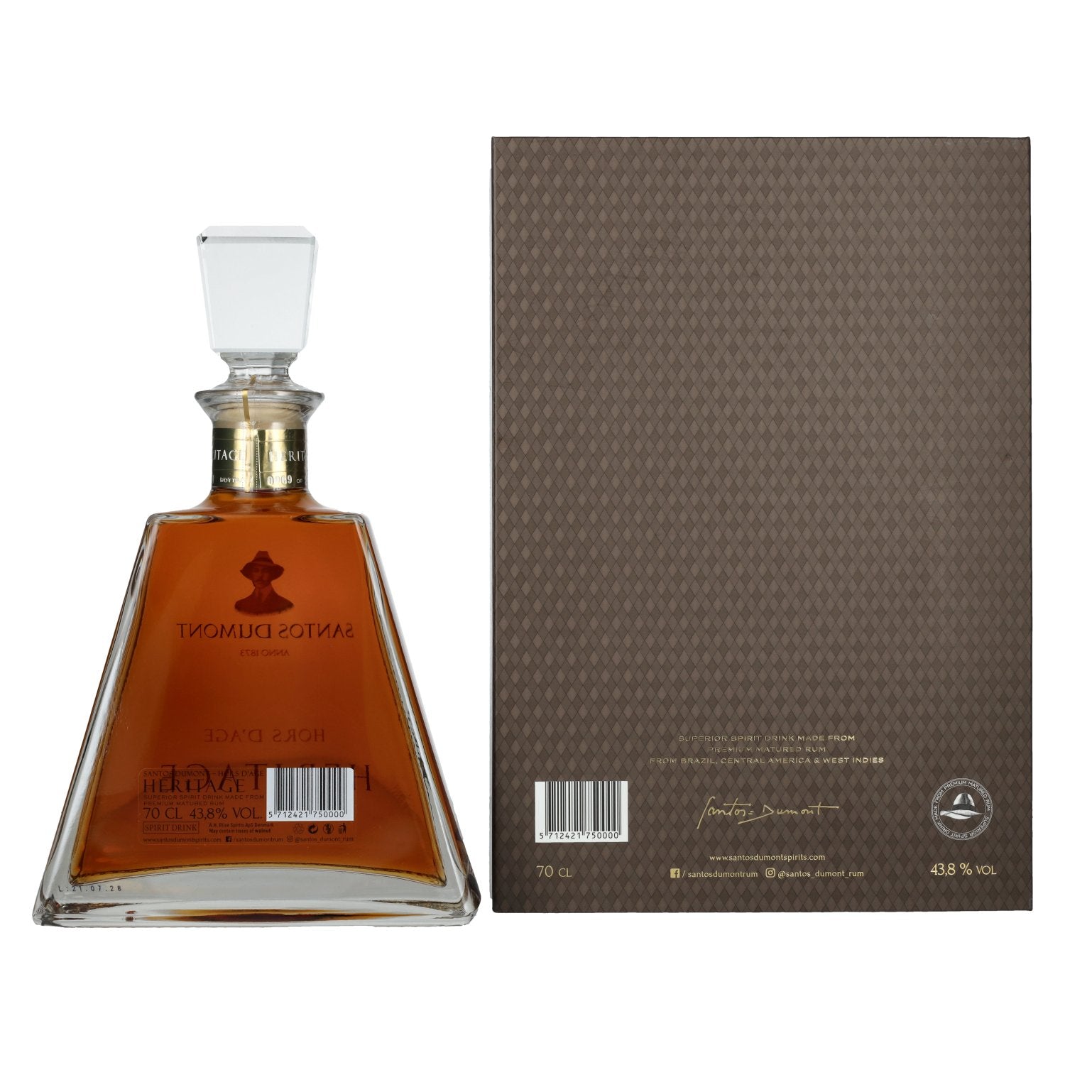 Santos Dumont HERITAGE Batch 04 Limited Edition 43,8% Vol. 0,7l in Geschenkbox