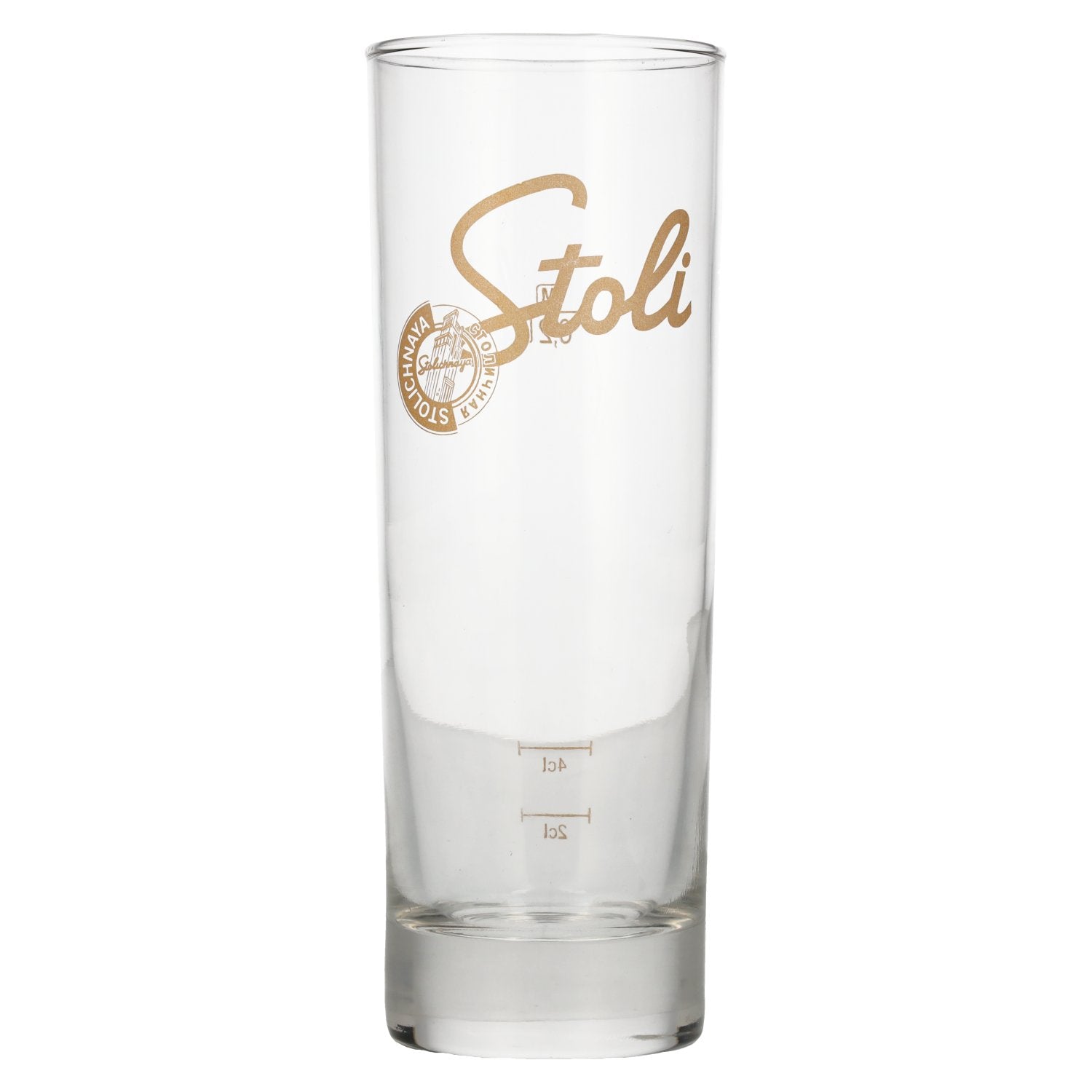 Stolichnaya Stoli Long Drink Glass with Fill Line