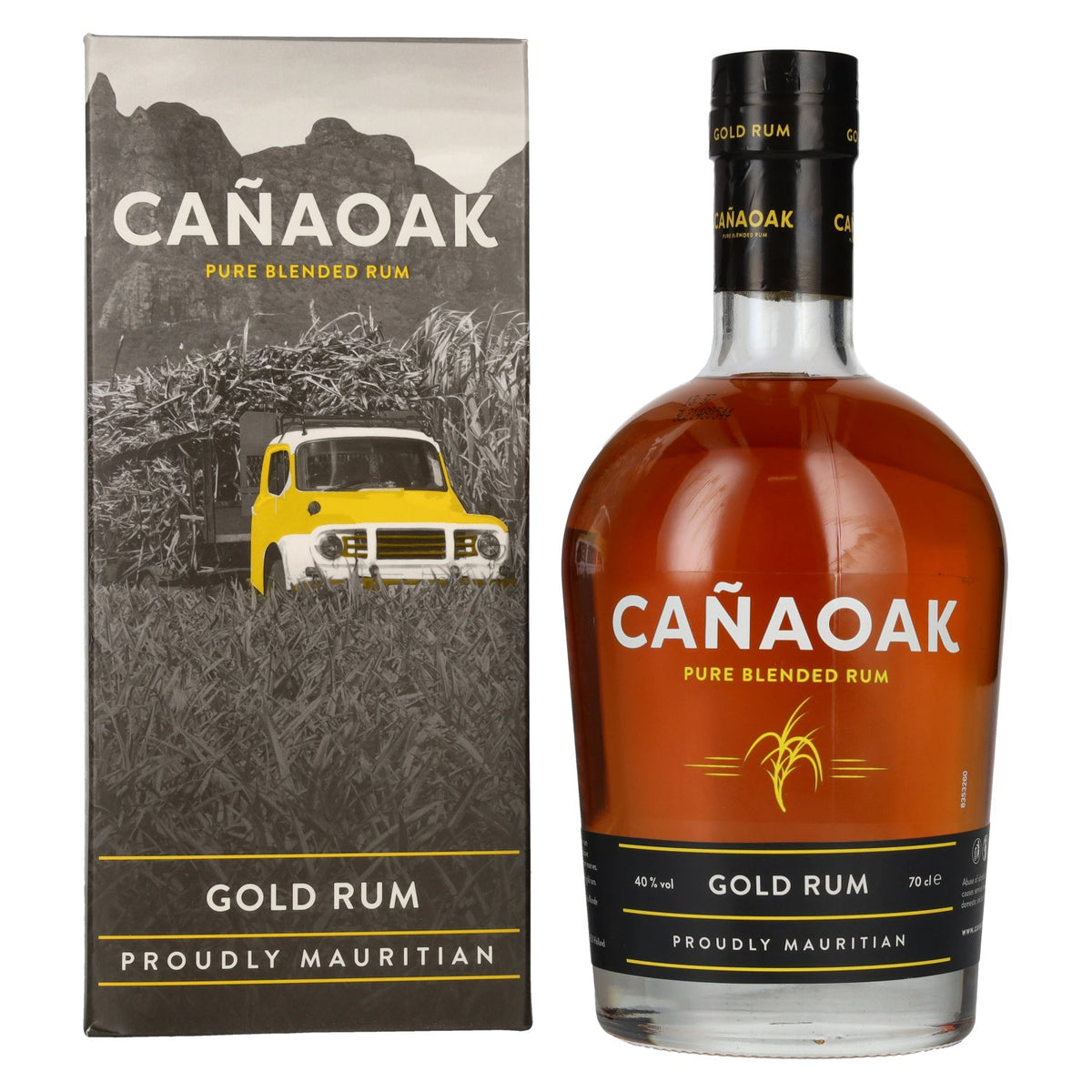 Cañaoak Pure Blended Gold Rum 40% Vol. 0,7l in Geschenkbox