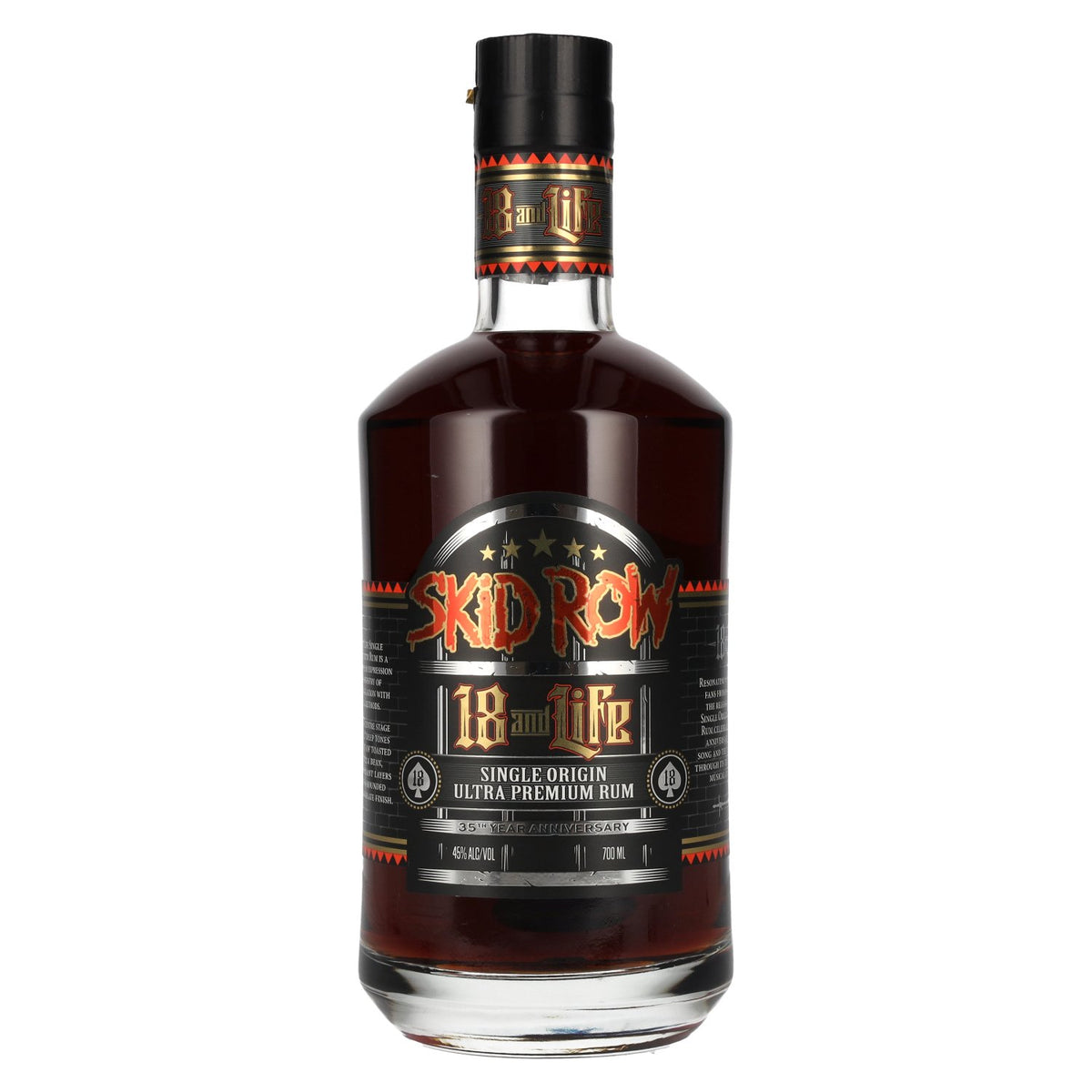 SKID ROW 18 and Life 35th Anniversary Ultra Premium Rum 45% Vol. 0.7l