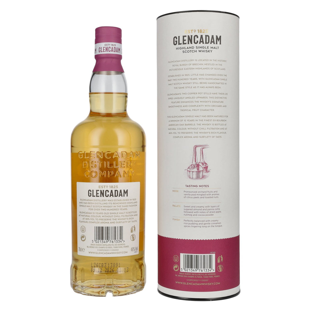 Glencadam 15 Years Old Highland Single Malt Scotch Whisky 46% Vol. 0.7l in gift box