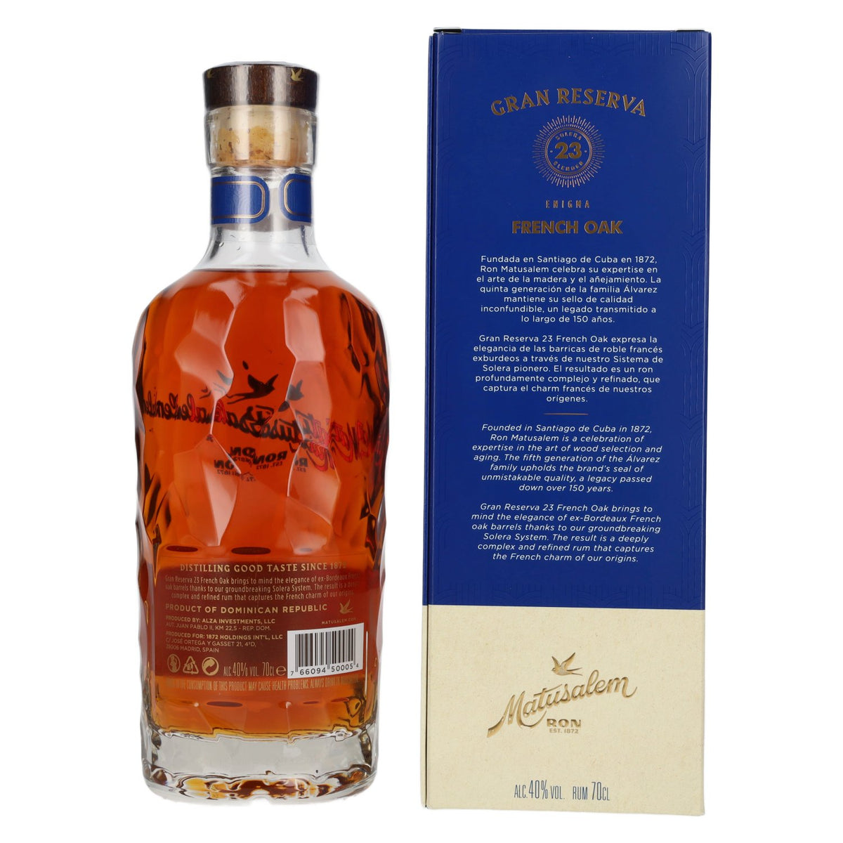 Ron Matusalem 23 Solera Gran Reserva French Oak Rum 40% Vol. 0,7l in Geschenkbox