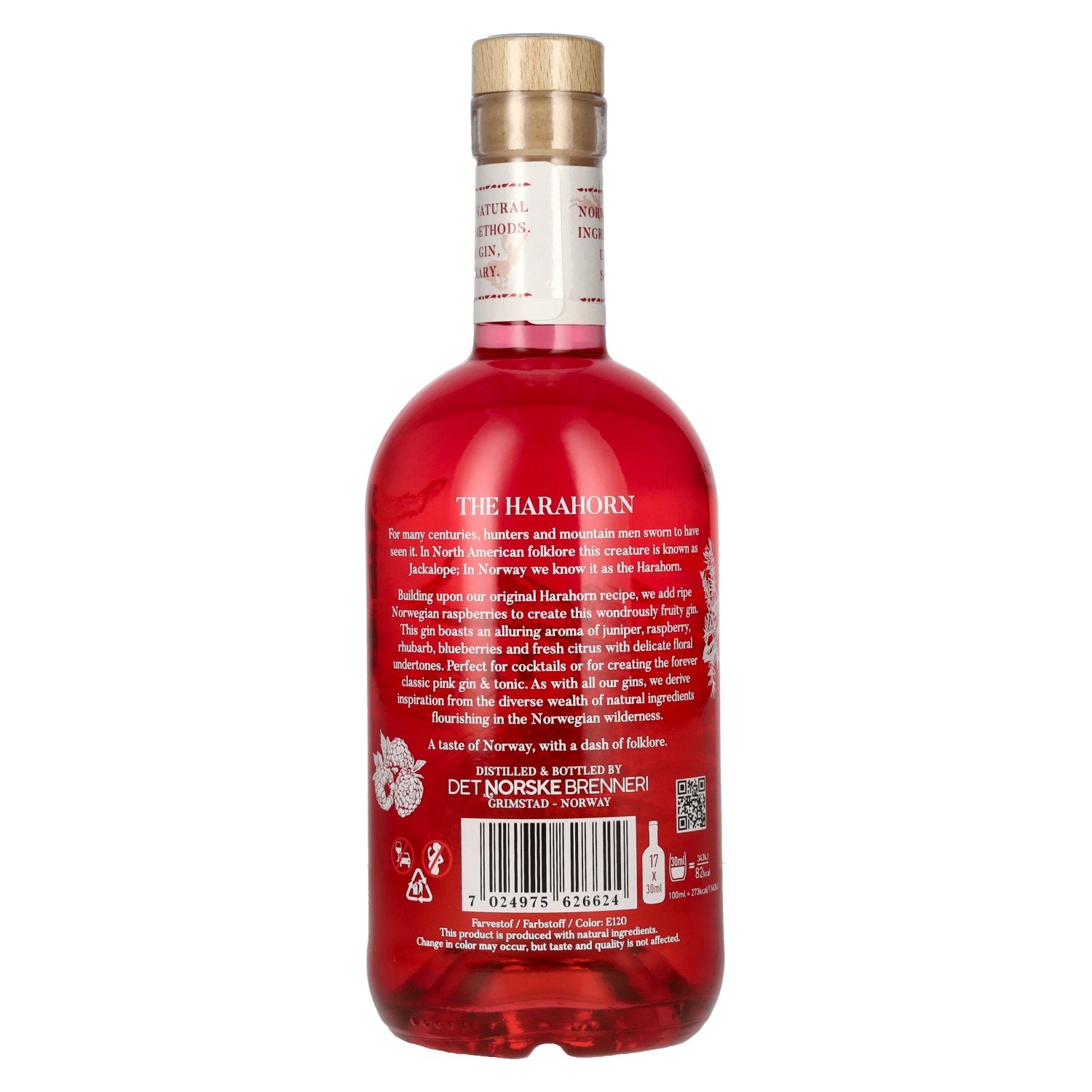Harahorn Norwegian Small Batch Pink Gin 40% Vol. 0.5l