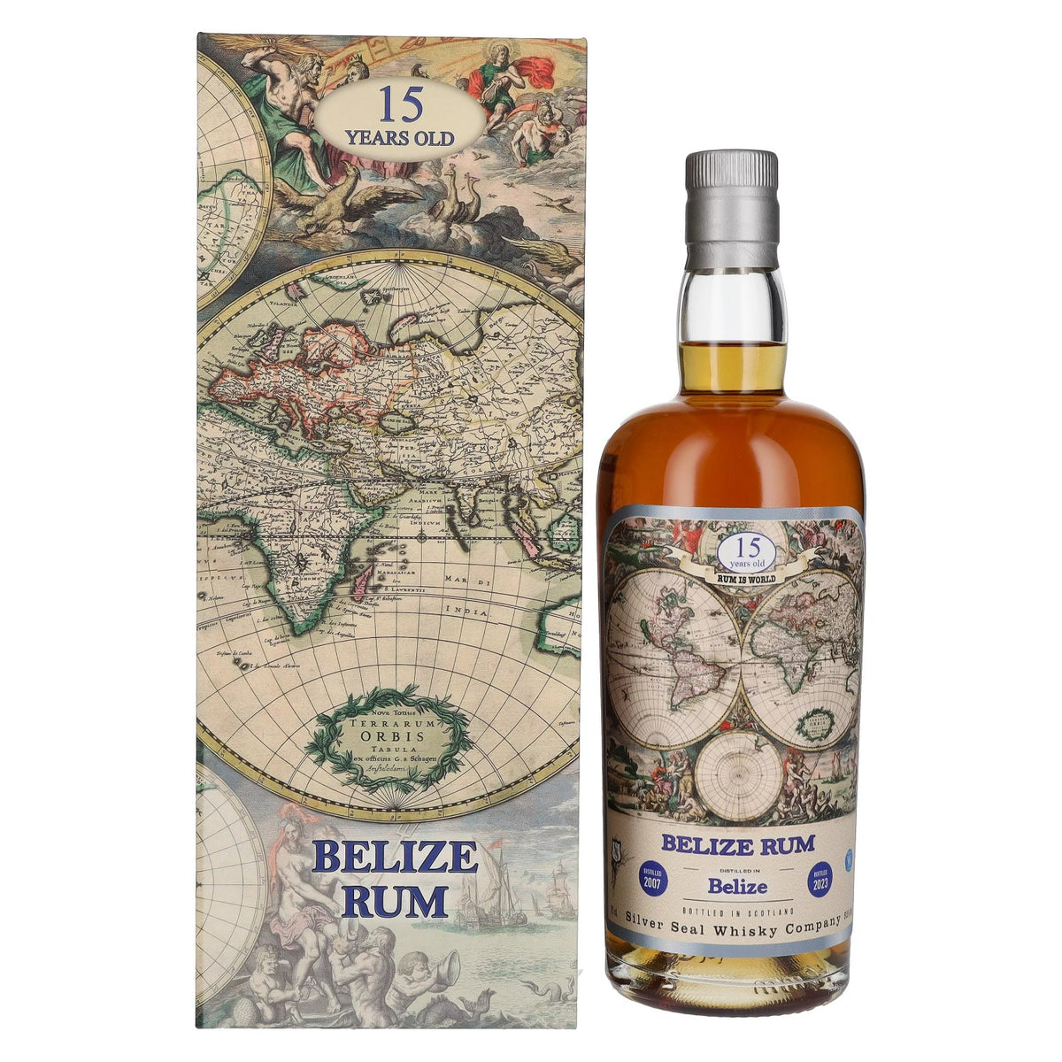 Silver Seal BELIZE Rum 15 Years Old 2007 51.5% Vol. 0.7L in Gift Box