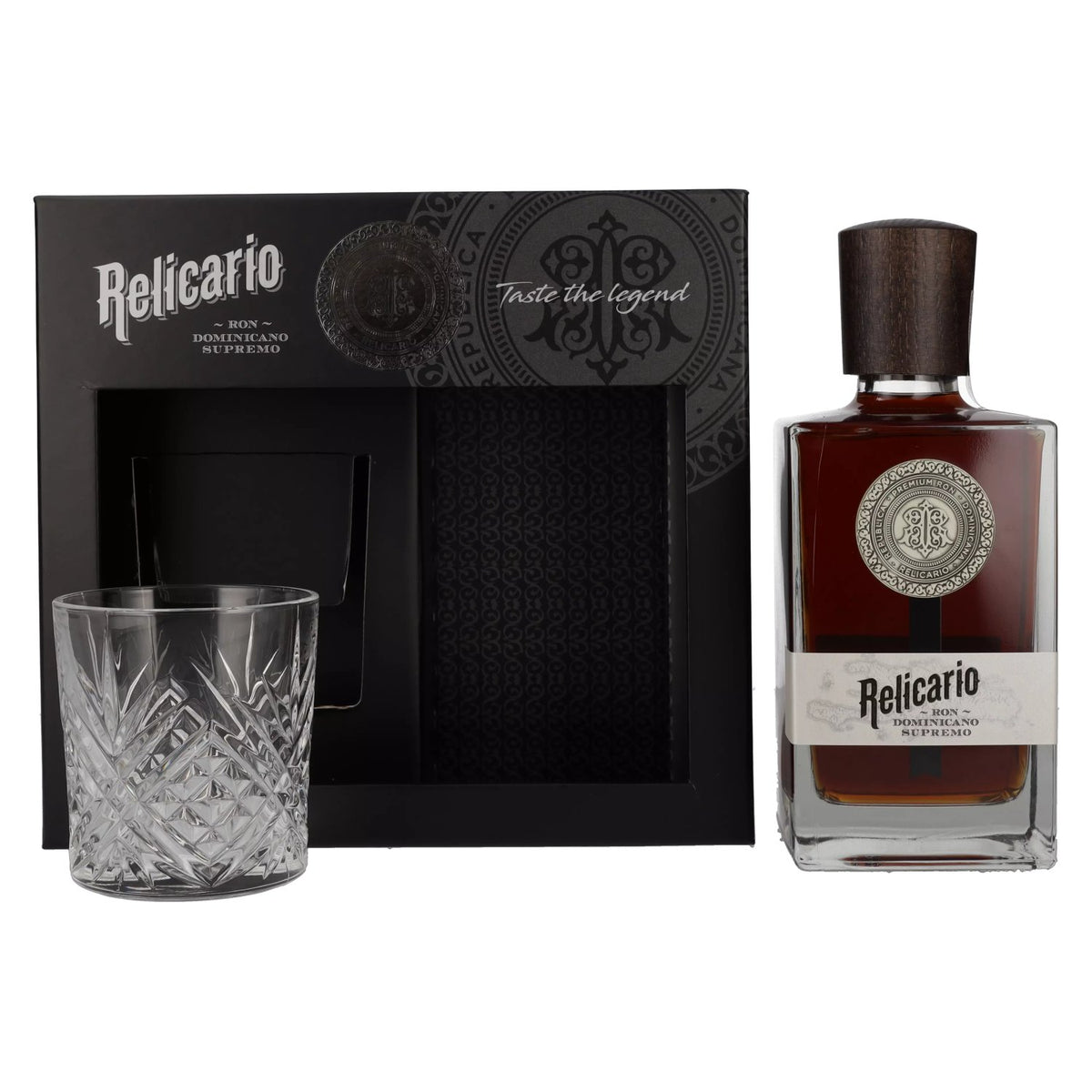 Relicario Ron Dominicano Supremo 40% Vol. 0.7L in Gift Box with Glass
