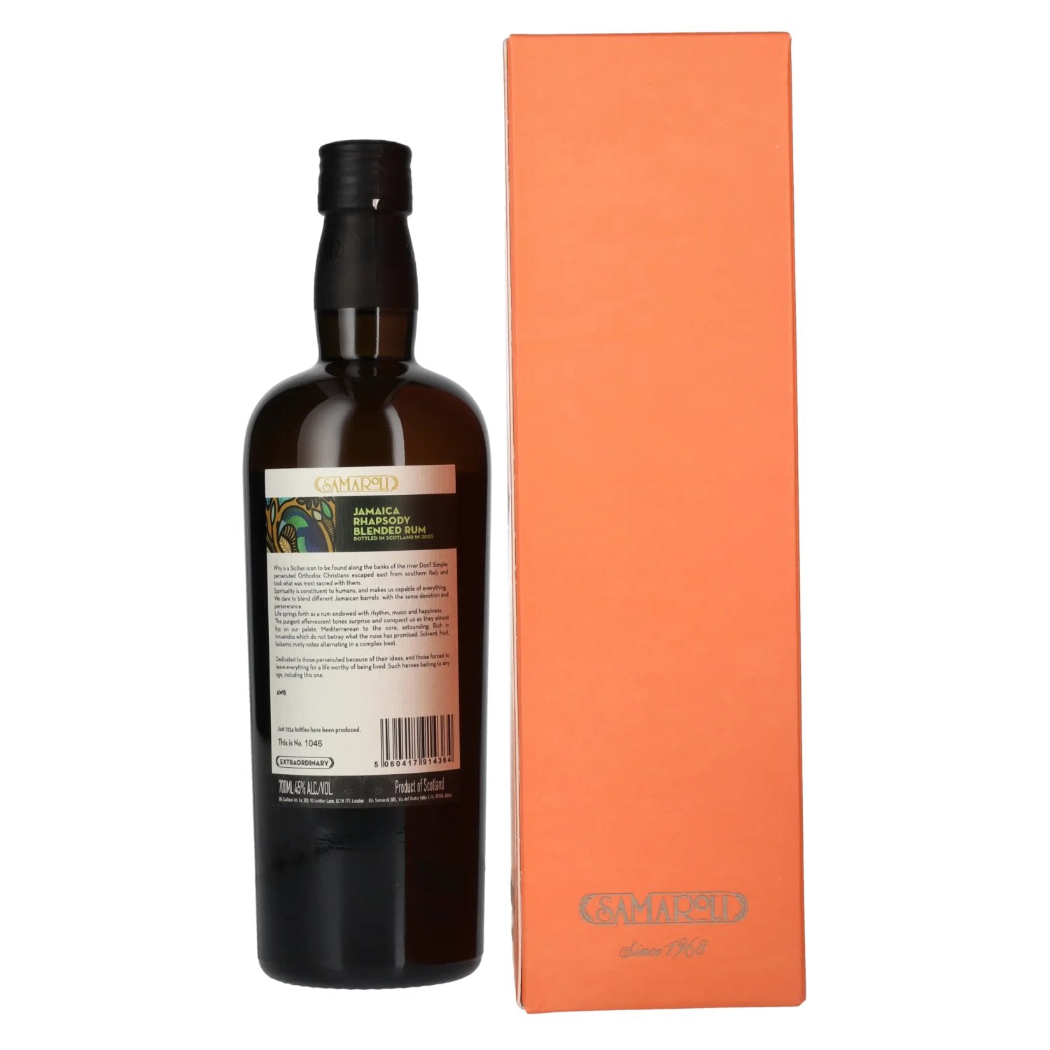 Samaroli Jamaica Rhapsody Blended Rum 2023 45% Vol. 0,7l in Geschenkbox