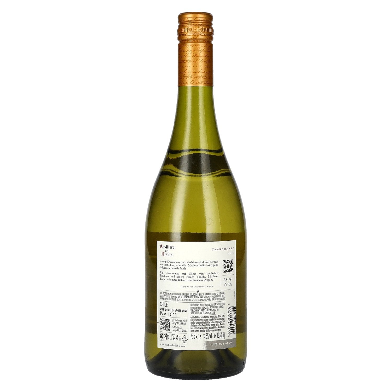 Concha y Toro Casillero del Diablo CHARDONNAY Reserva 2022 13.5% Vol. 0.75l