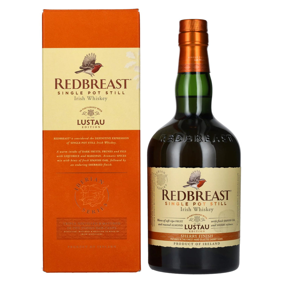 Redbreast Single Pot Still Irish Whiskey LUSTAU EDITION Sherry Finish 46% Vol. 0.7l in gift box