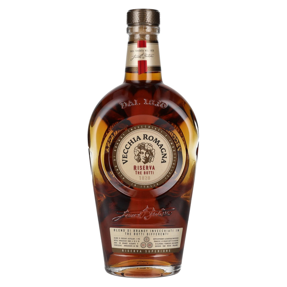 Vecchia Romagna Riserva Tre Botti 1820 Brandy 40.8% Vol. 0.7l