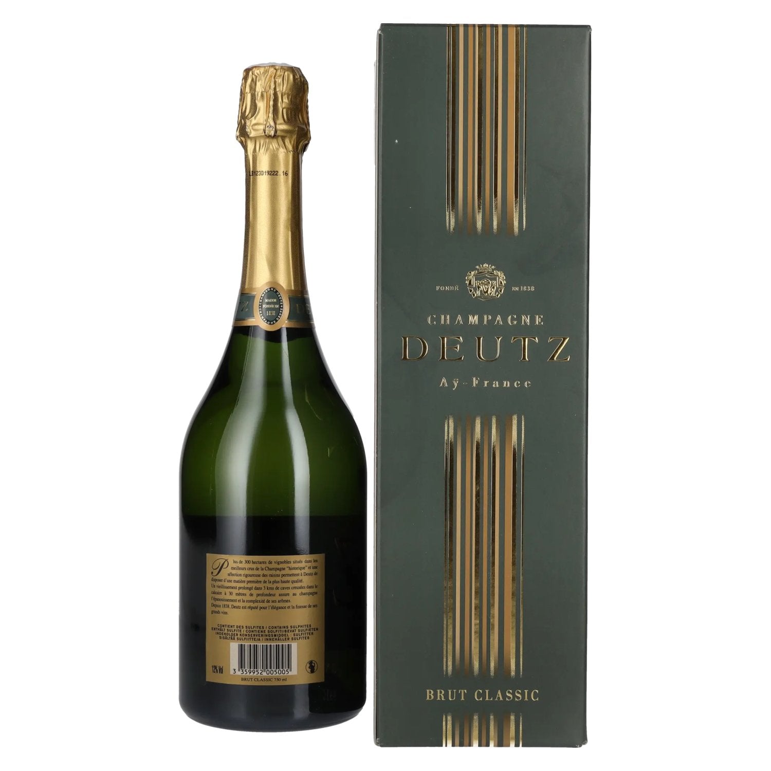 Deutz Champagne Brut Classic 12% Vol. 0,75l in Geschenkbox