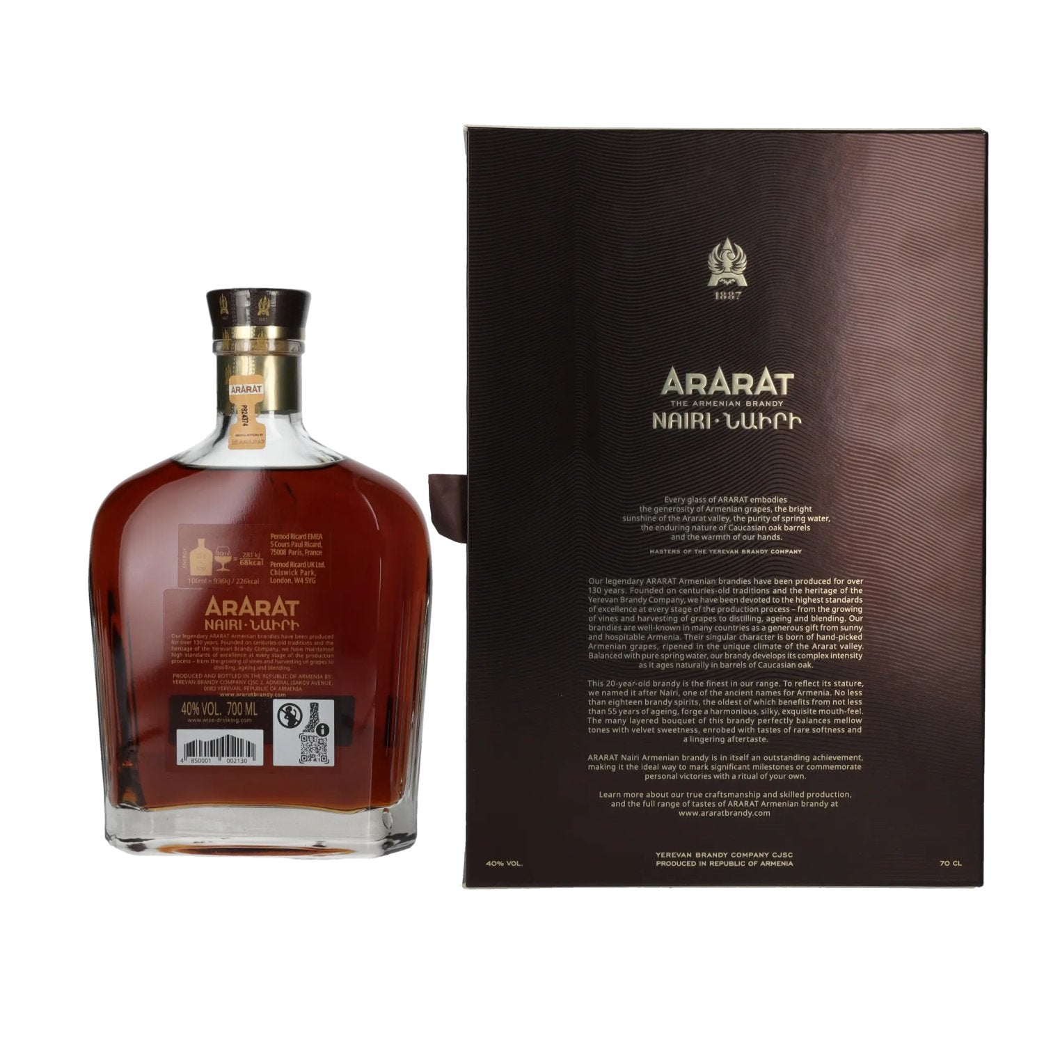 Ararat Nairi 20 Years Old 40% Vol. 0,7l in Geschenkbox