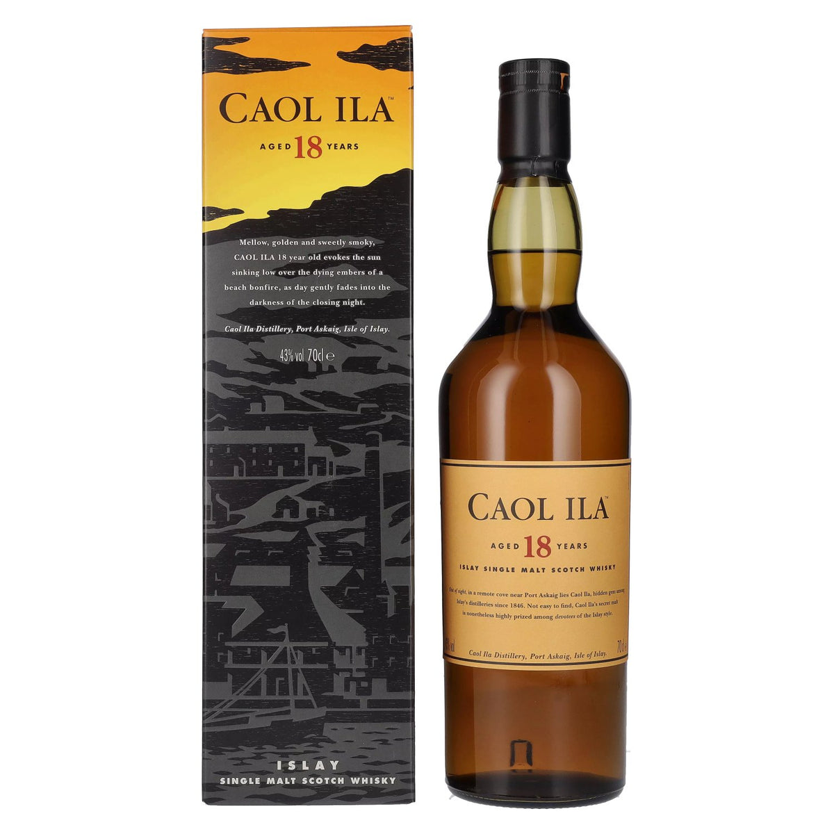 Caol Ila 18 Years Old Islay Single Malt 43% Vol. 0.7l in Gift Box