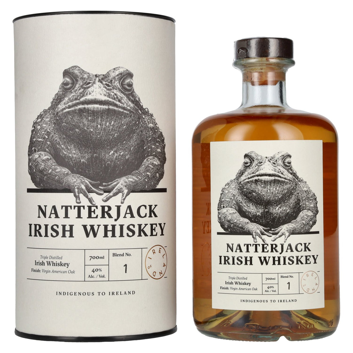 Natterjack Irish Whiskey 40% Vol. 0,7l in Geschenkbox