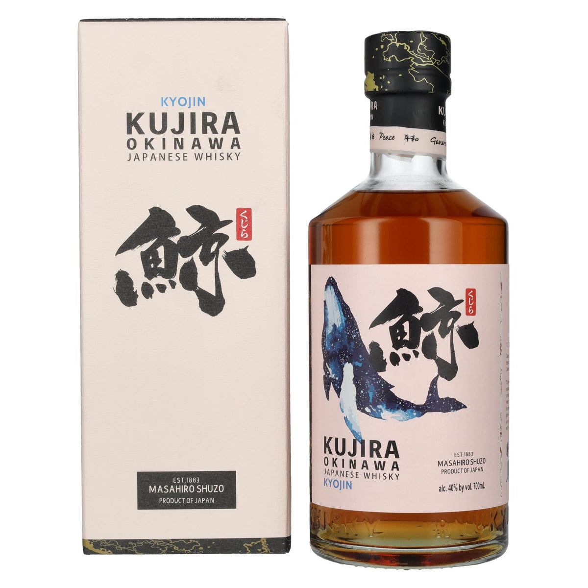 Kyojin Kujira Okinawa MASAHIRO SHUZO Japanese Whisky 40% Vol. 0.7l in Gift Box