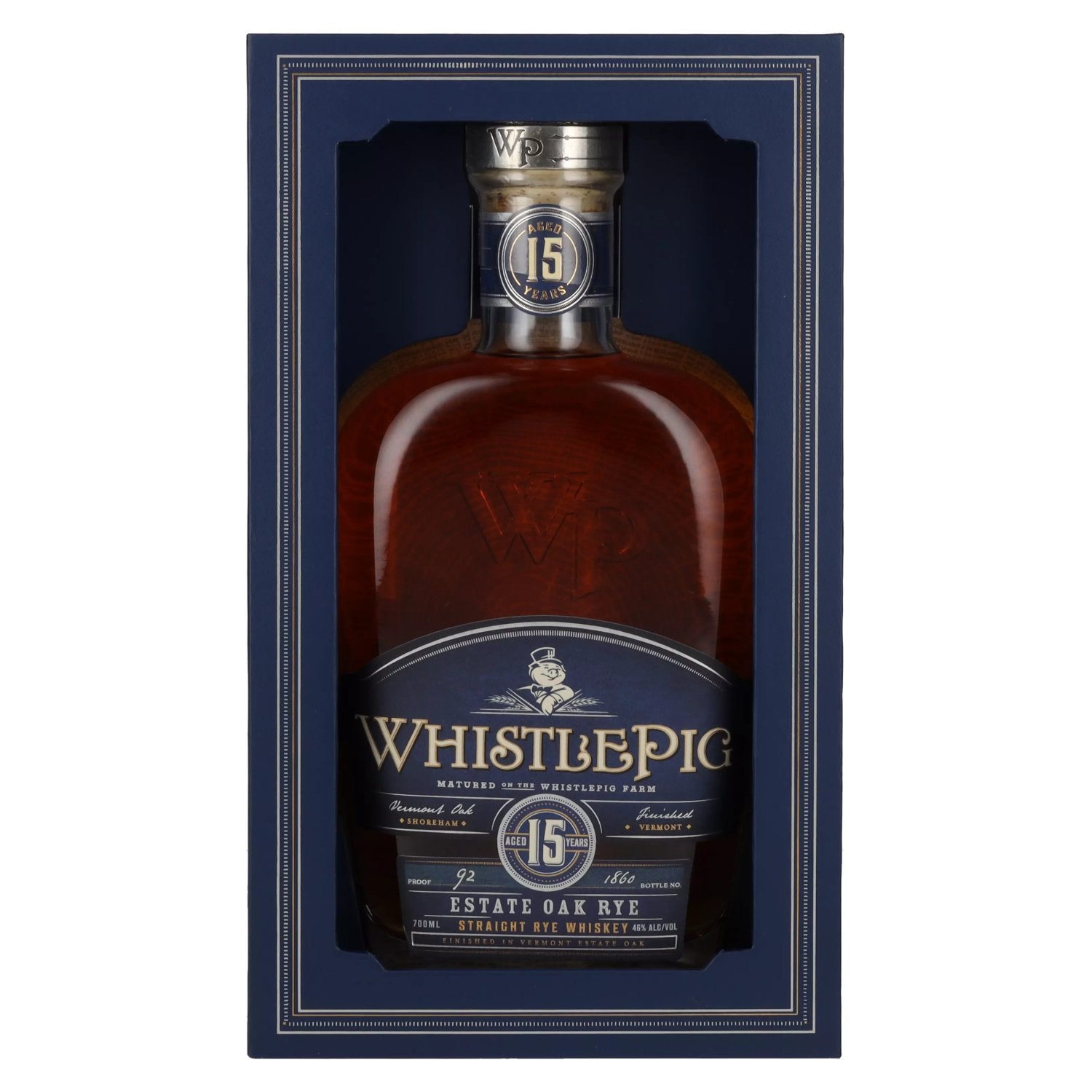 WhistlePig 15 Years Old ESTATE OAK RYE Whiskey 46% Vol. 0,7l in Geschenkbox