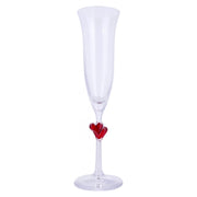 Stölzle Lausitz L'Amour Rote Herzen Champagnerkelch 17,5 cl