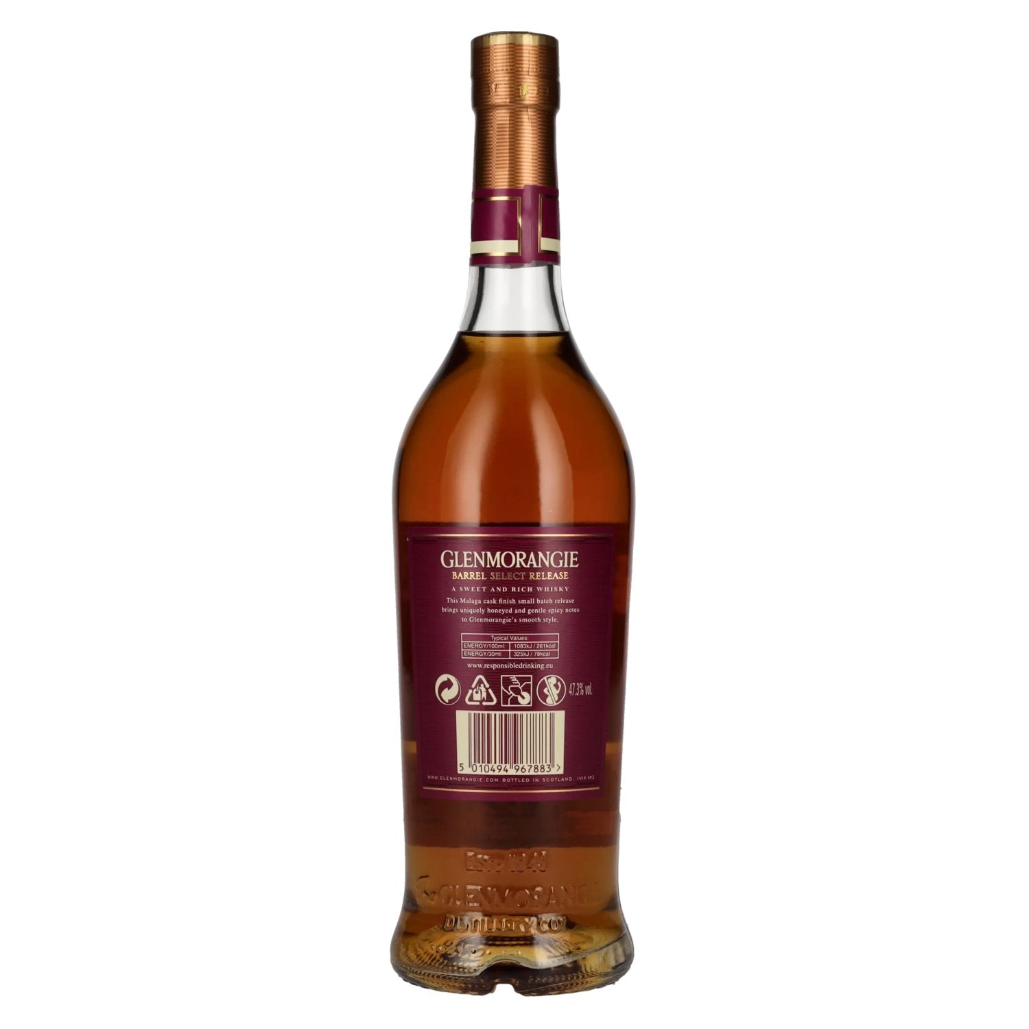 Glenmorangie BARREL SELECT RELEASE 12 Years Old MALAGA CASK FINISH 47,3% Vol. 0,7l