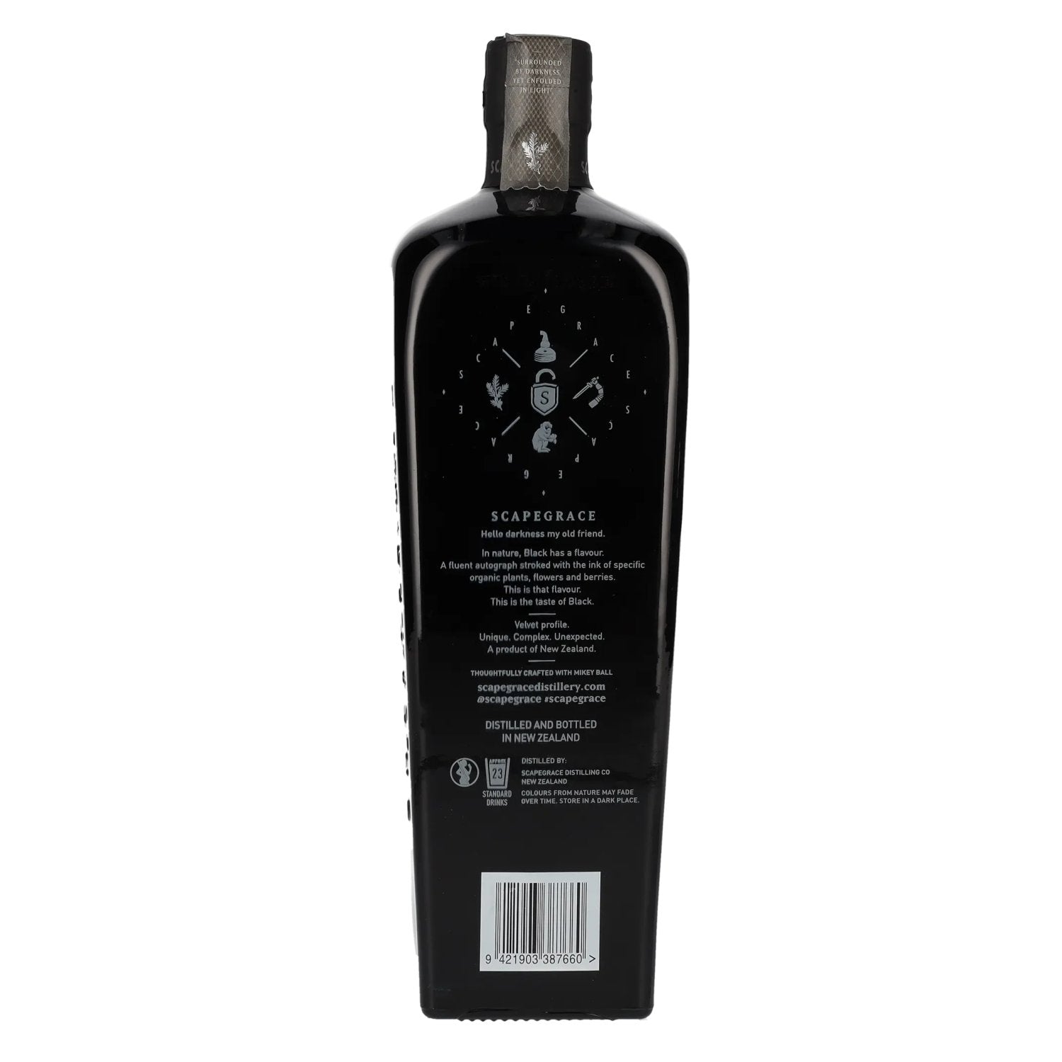 Scapegrace BLACK Premium Dry Gin 41,6% Vol. 0,7l