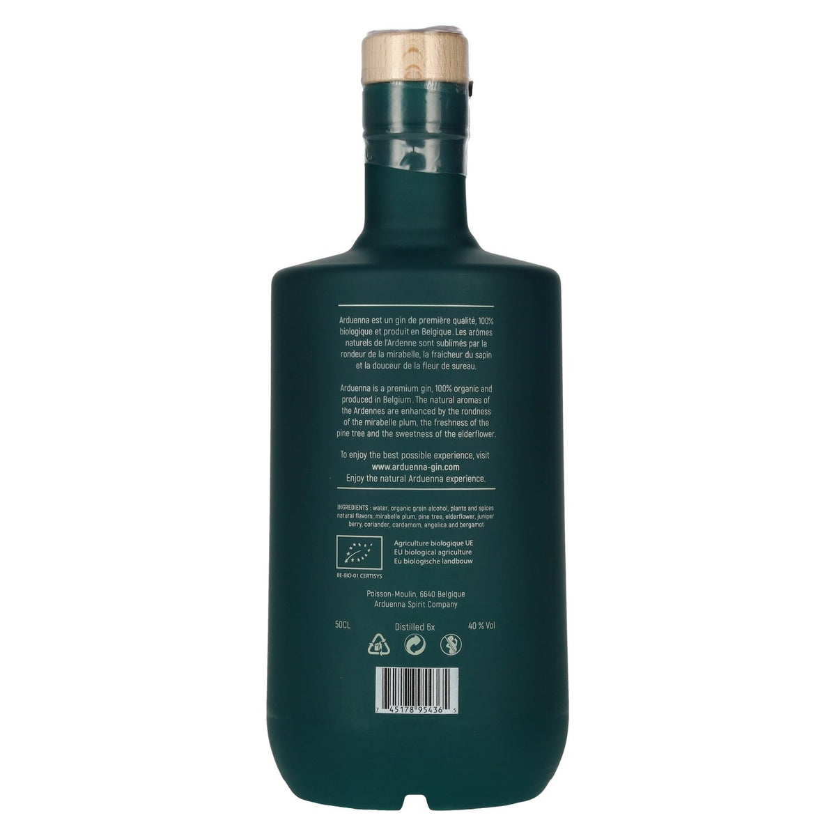 Arduenna Organic Gin 40% vol. 0.5 l