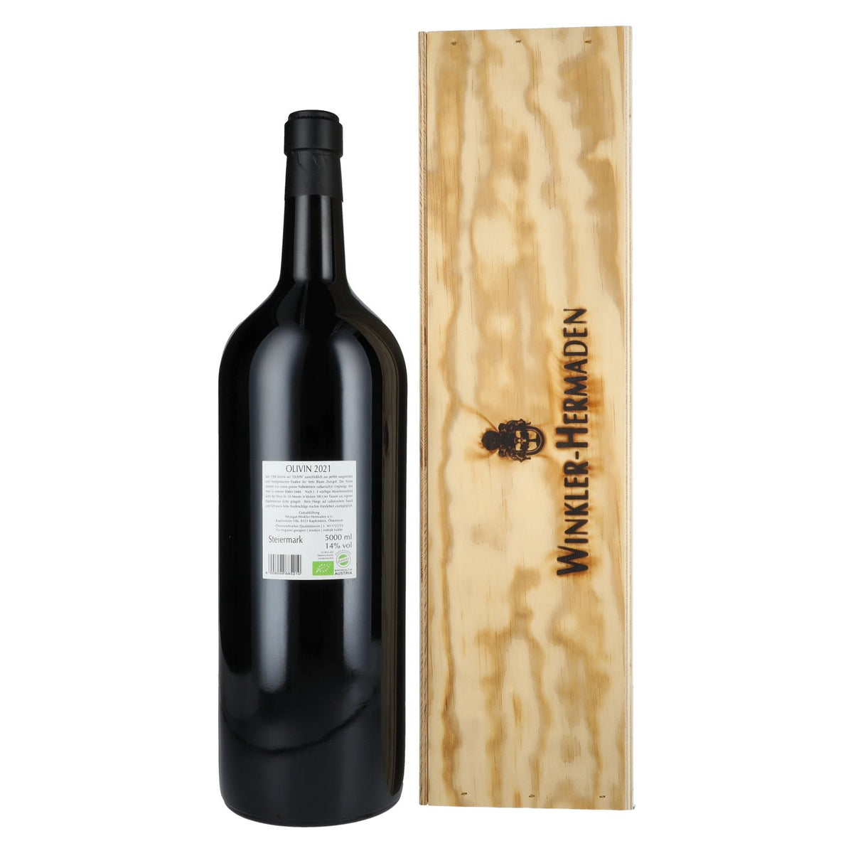 Winkler-Hermaden Olivin 2021 14% Vol. 5l in Holzkiste