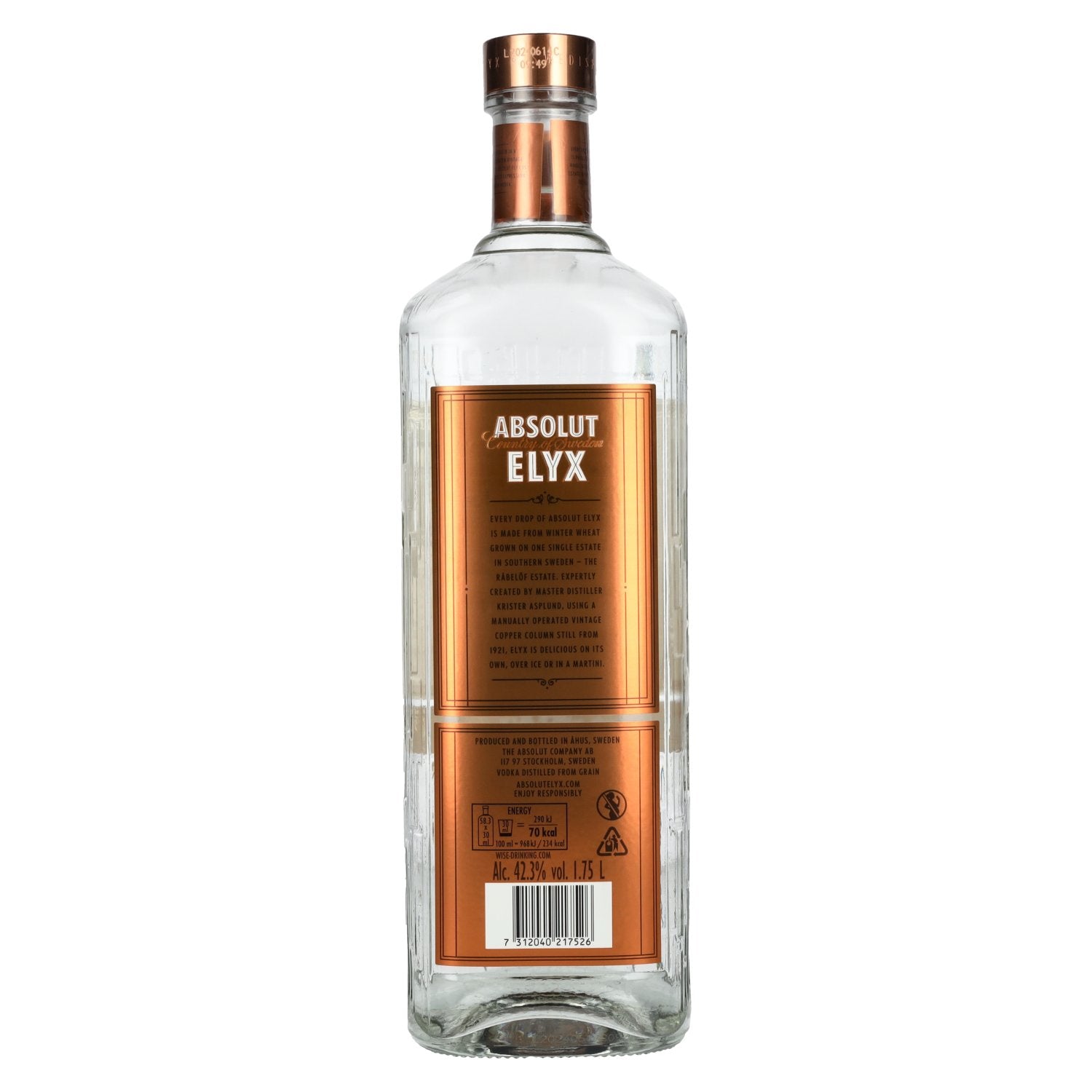 Absolut Vodka ELYX 42.3% Vol. 1.75l