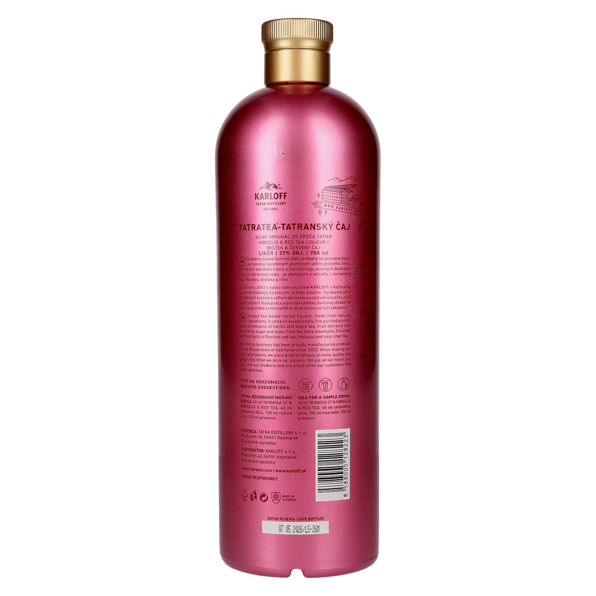 TATRATEA Hibiscus & Red Tea Liqueur 37% Vol. 0,7l