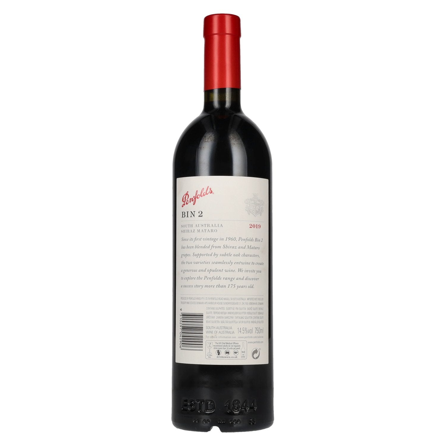 Penfolds BIN 2 Shiraz Mataro 2019 14,5% Vol. 0,75l