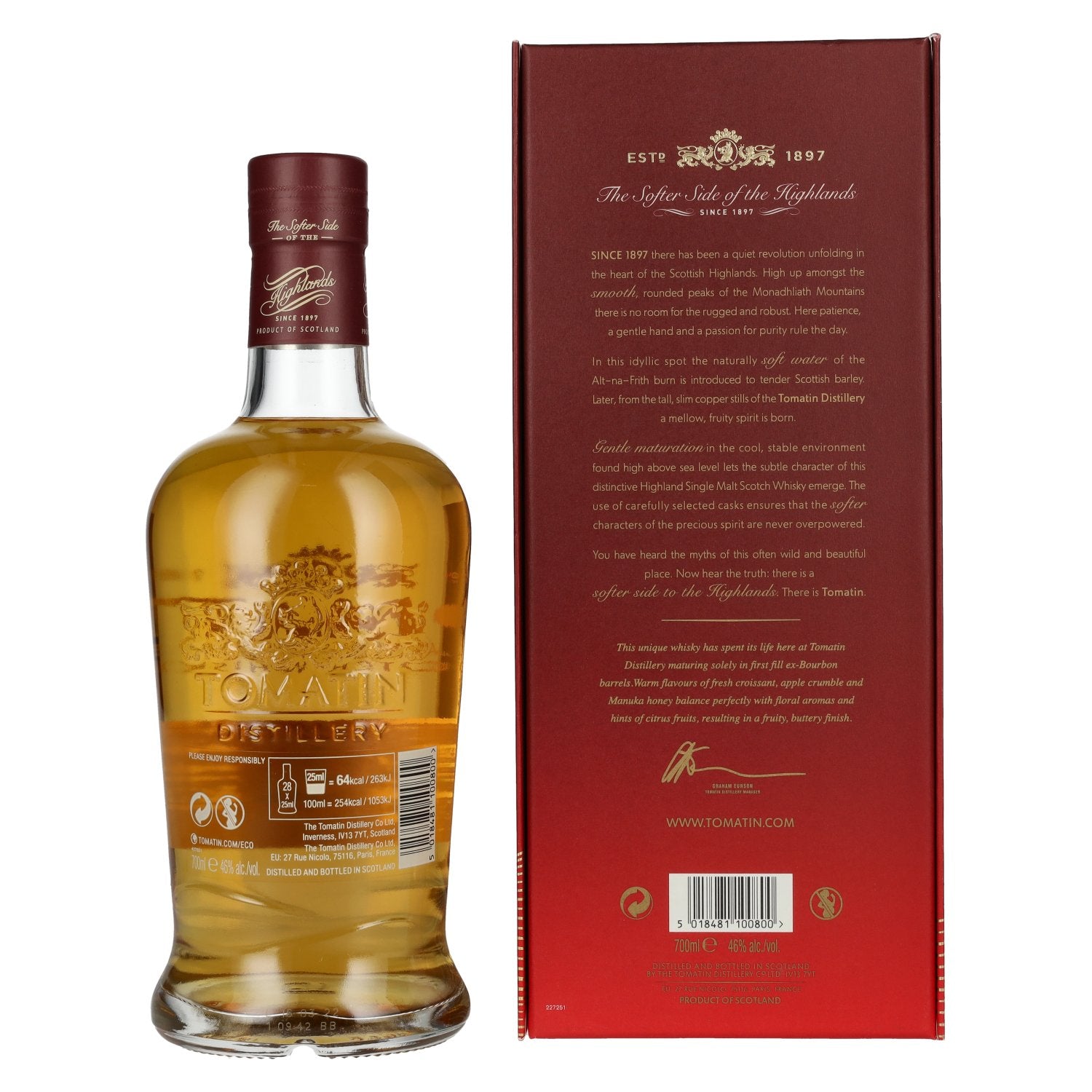 Tomatin 21 Years Old BOURBON CASKS Travel Retail Exclusive 46% Vol. 0,7l in Geschenkbox